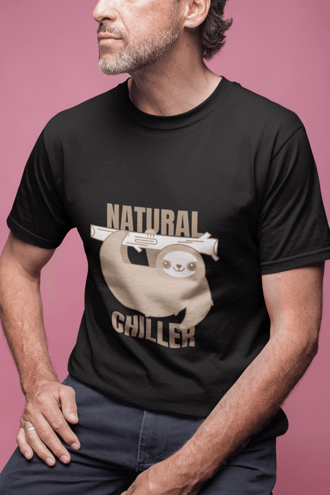Born Chiller Male Round Neck Half Sleeve T-shirt - Lyssian