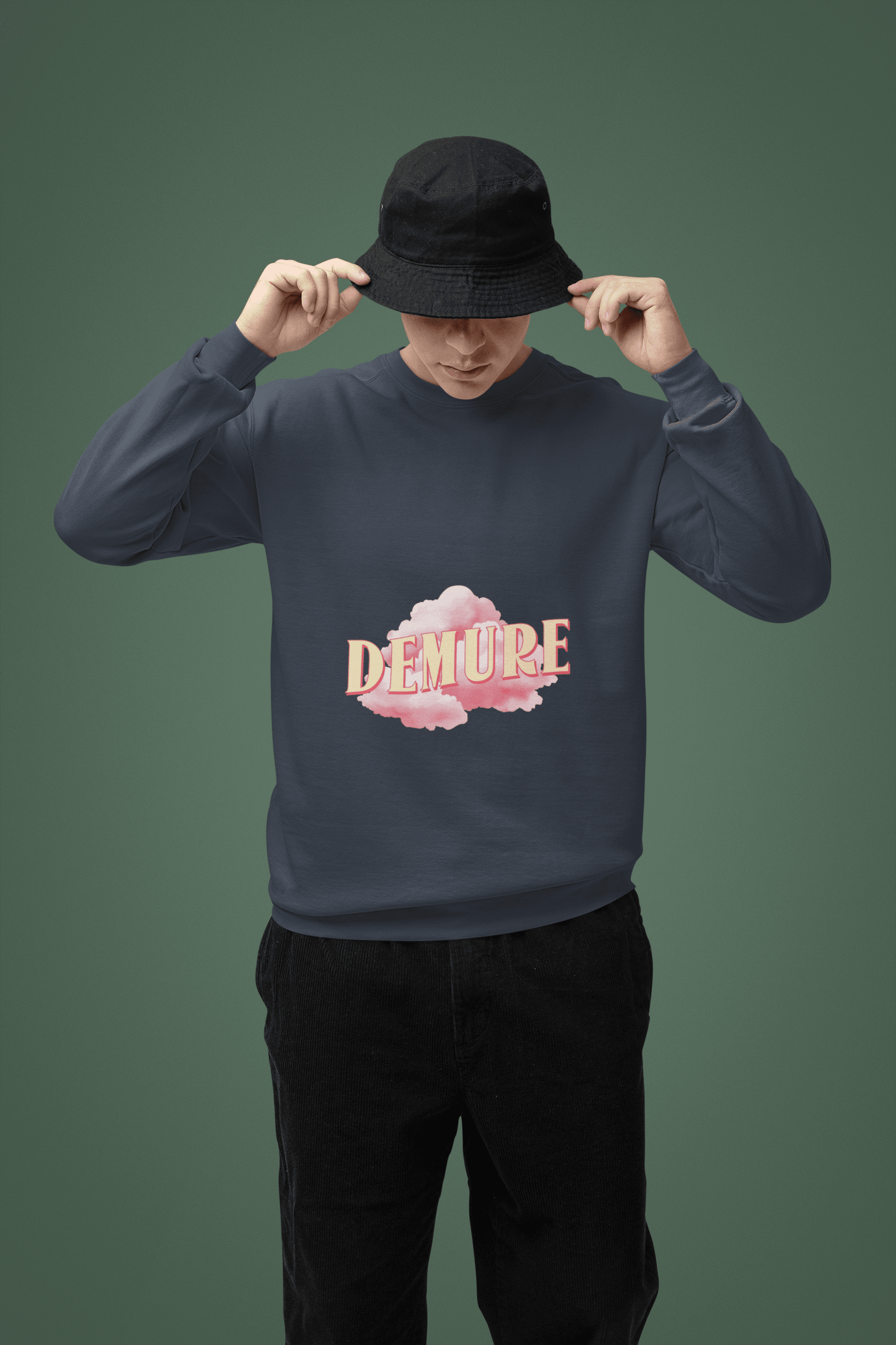 Demure Men's Sweatshirt - Lyssian