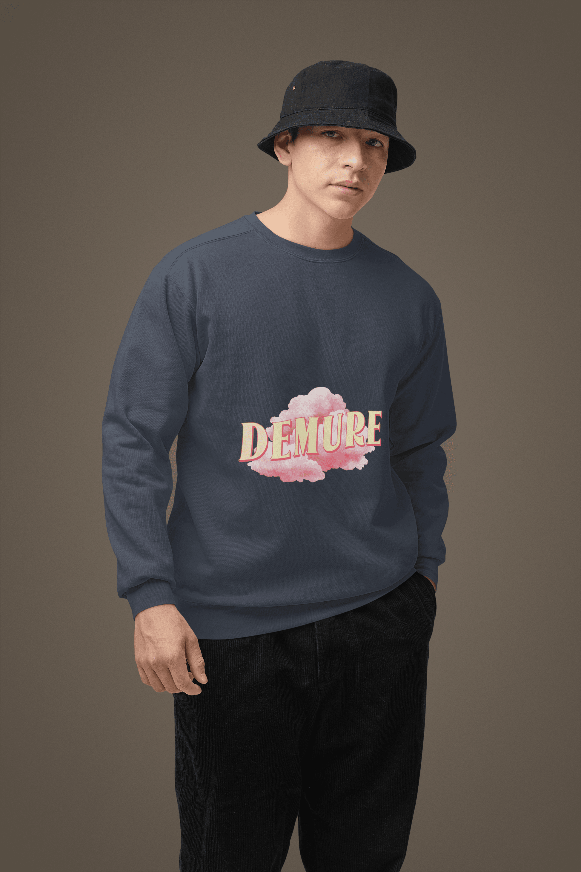 Demure Men's Sweatshirt - Lyssian