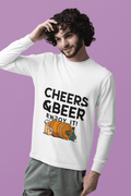 Cheer and Beer Male Round Neck Full Sleeve T-shirt - Lyssian