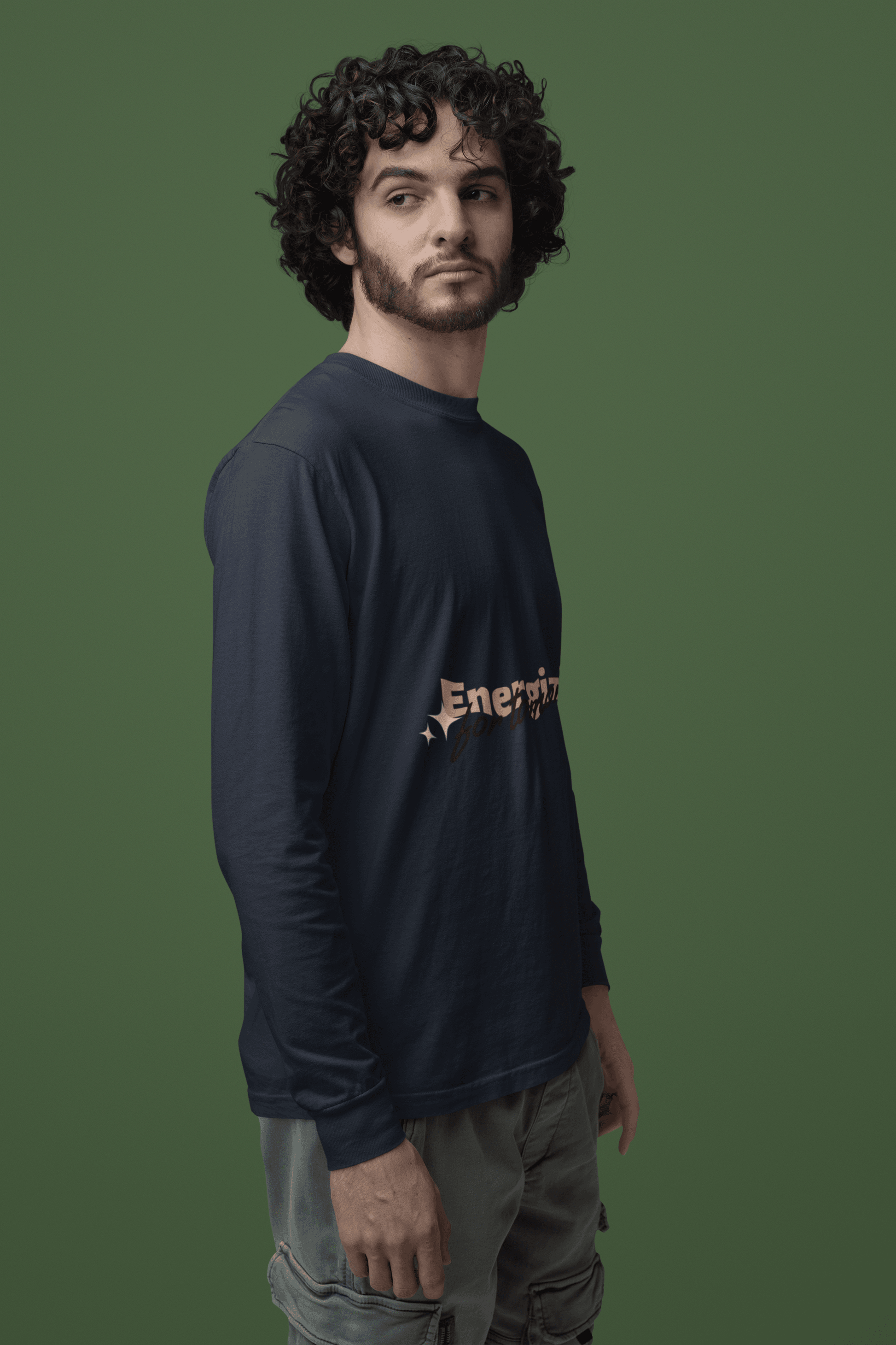 Energizing Male Round Neck Full Sleeve T-shirt - Lyssian
