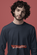 Recharging Male Round Neck Full Sleeve T-shirt - Lyssian
