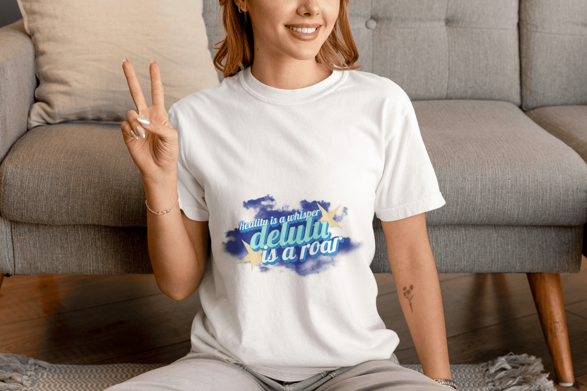 Delulu Roar Women's Round Neck Half Sleeve T-shirt - Lyssian