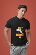 Angry Me Male Round Neck Half Sleeve T-shirt - Lyssian