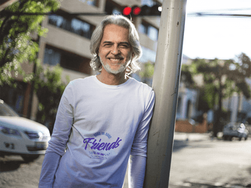 Hand in Hand Male Round Neck Full Sleeve T-shirt - Lyssian