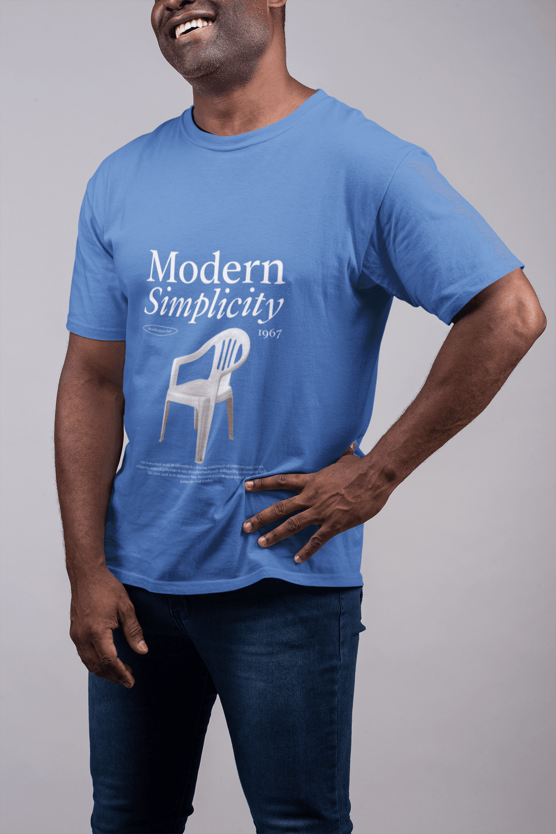 Modern Simplicity Men's Round Neck Half Sleeve T-shirt - Lyssian
