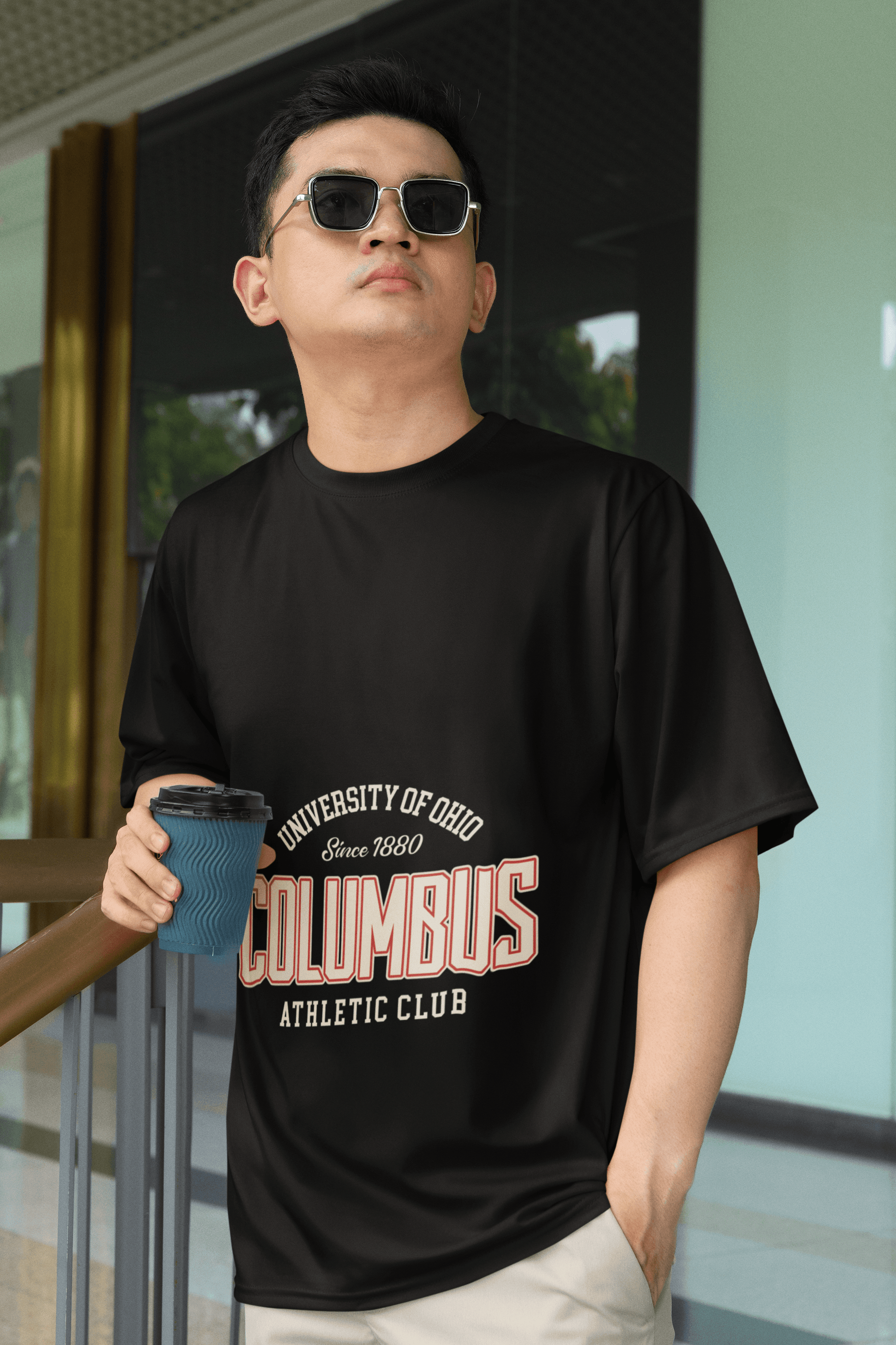 Columbus Men's Oversized T-shirt - Lyssian