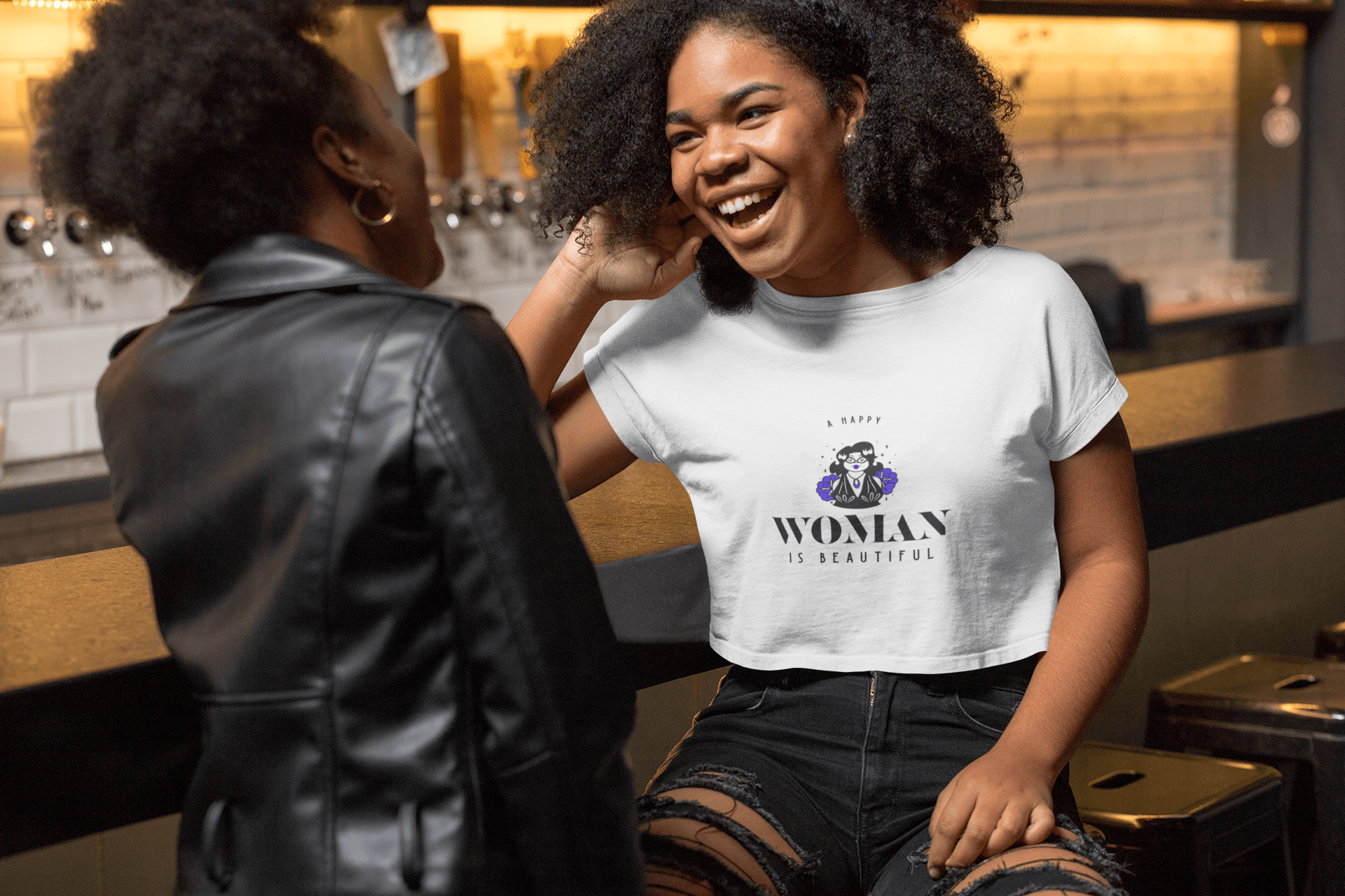 Beautiful Woman Women's Crop Top - Lyssian