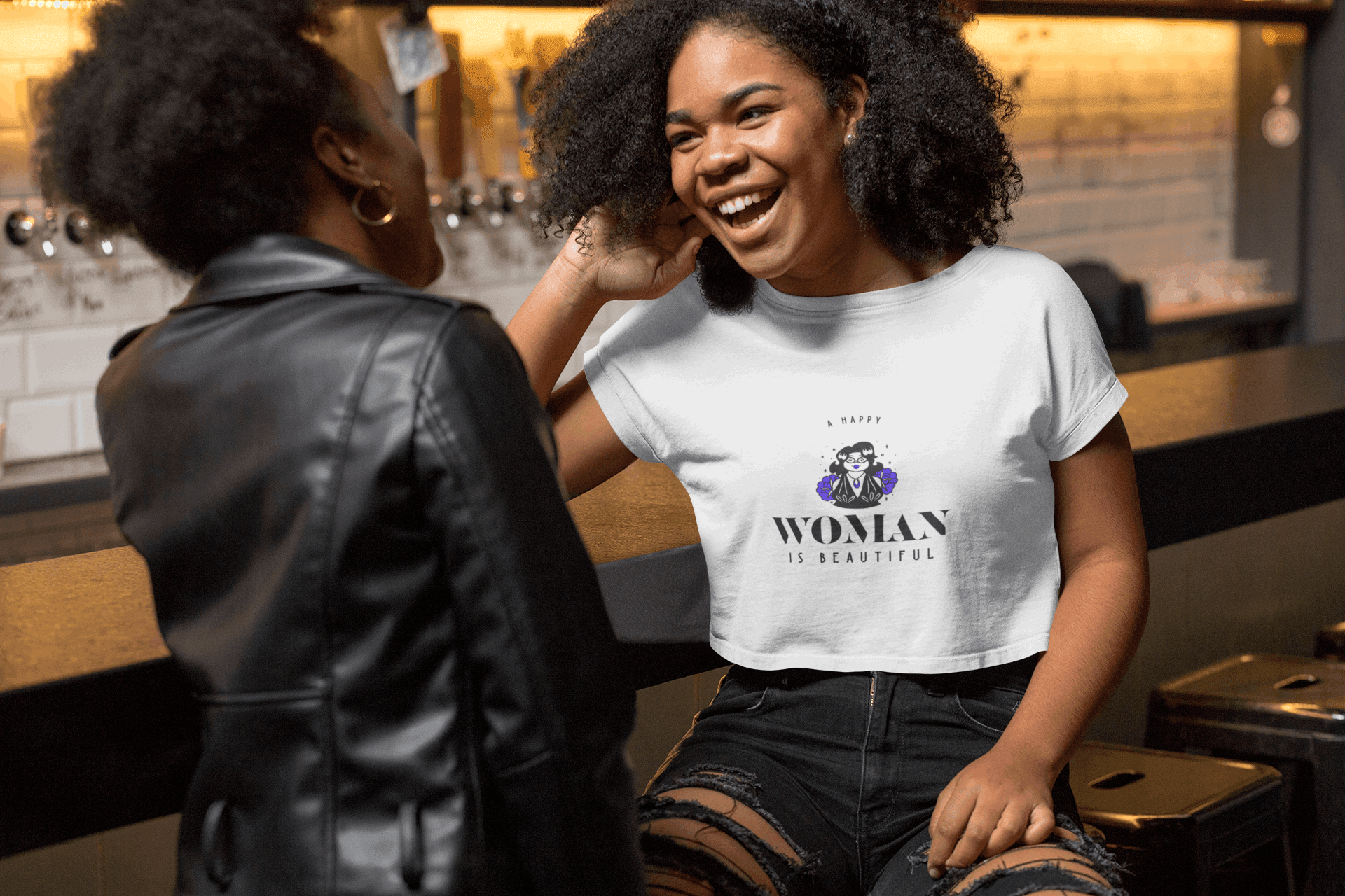 Beautiful Woman Women's Crop Top - Lyssian