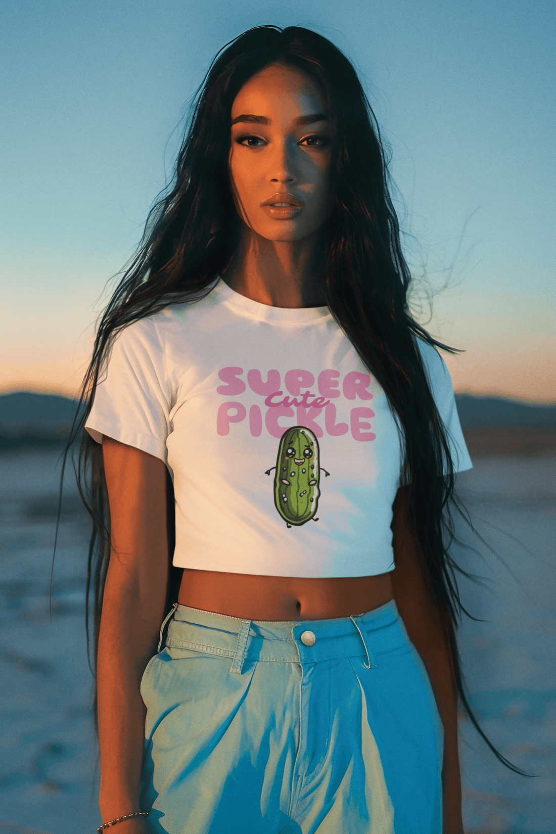 Cute Pickle Women's Crop Top - Lyssian
