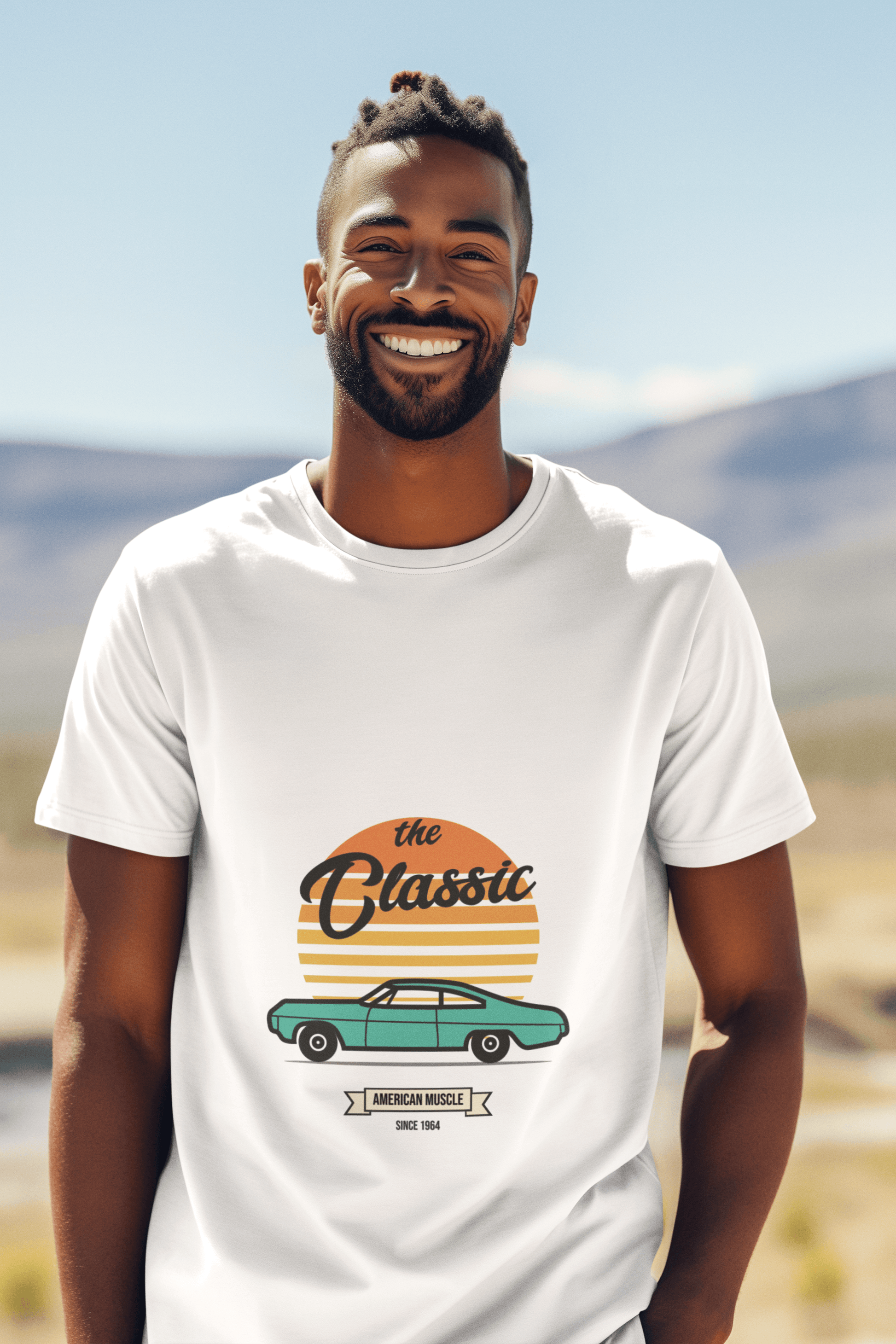 American Muscle Male Round Neck Half Sleeve T-shirt - Lyssian