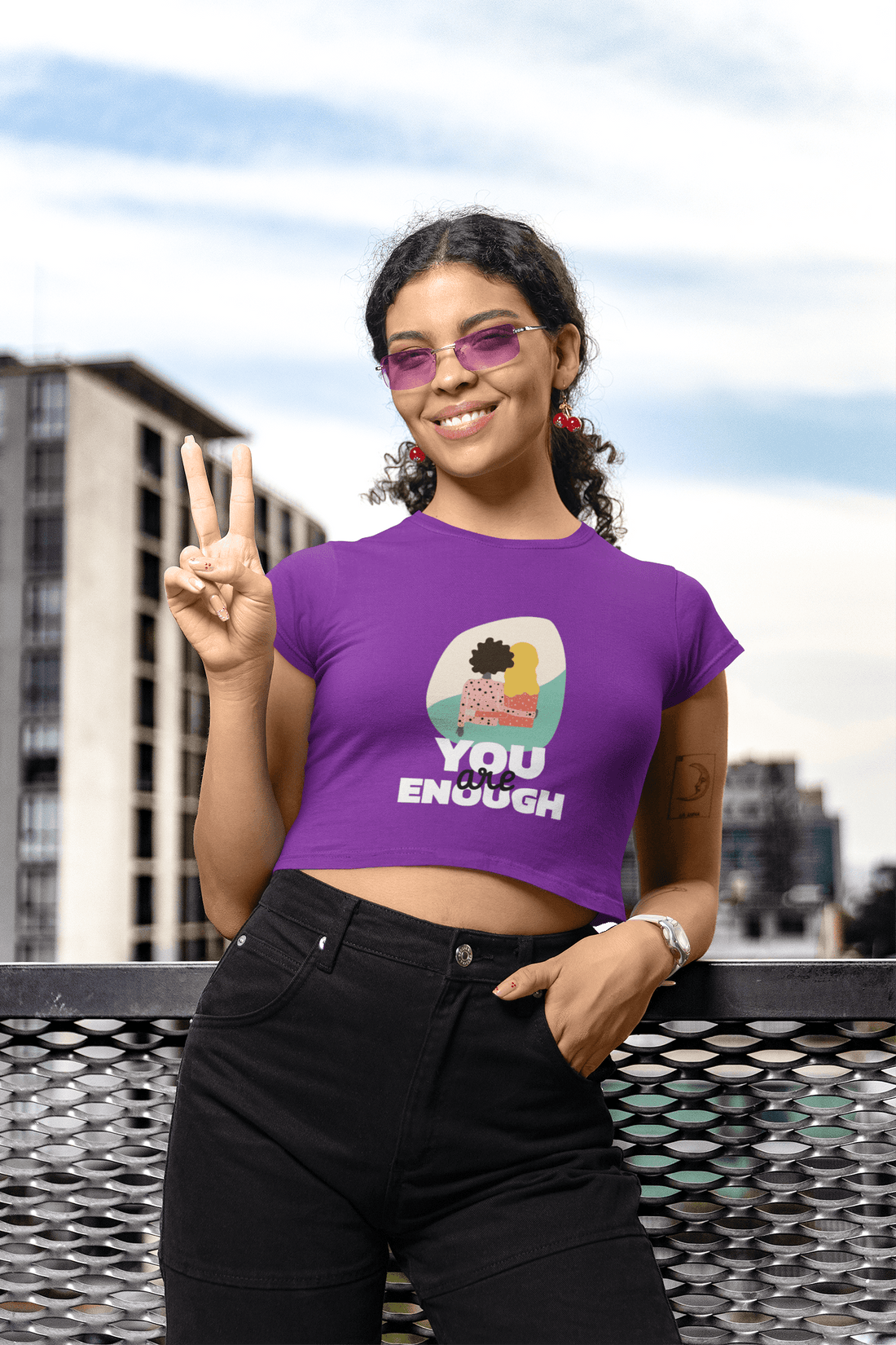 Enough Women's Crop Top - Lyssian