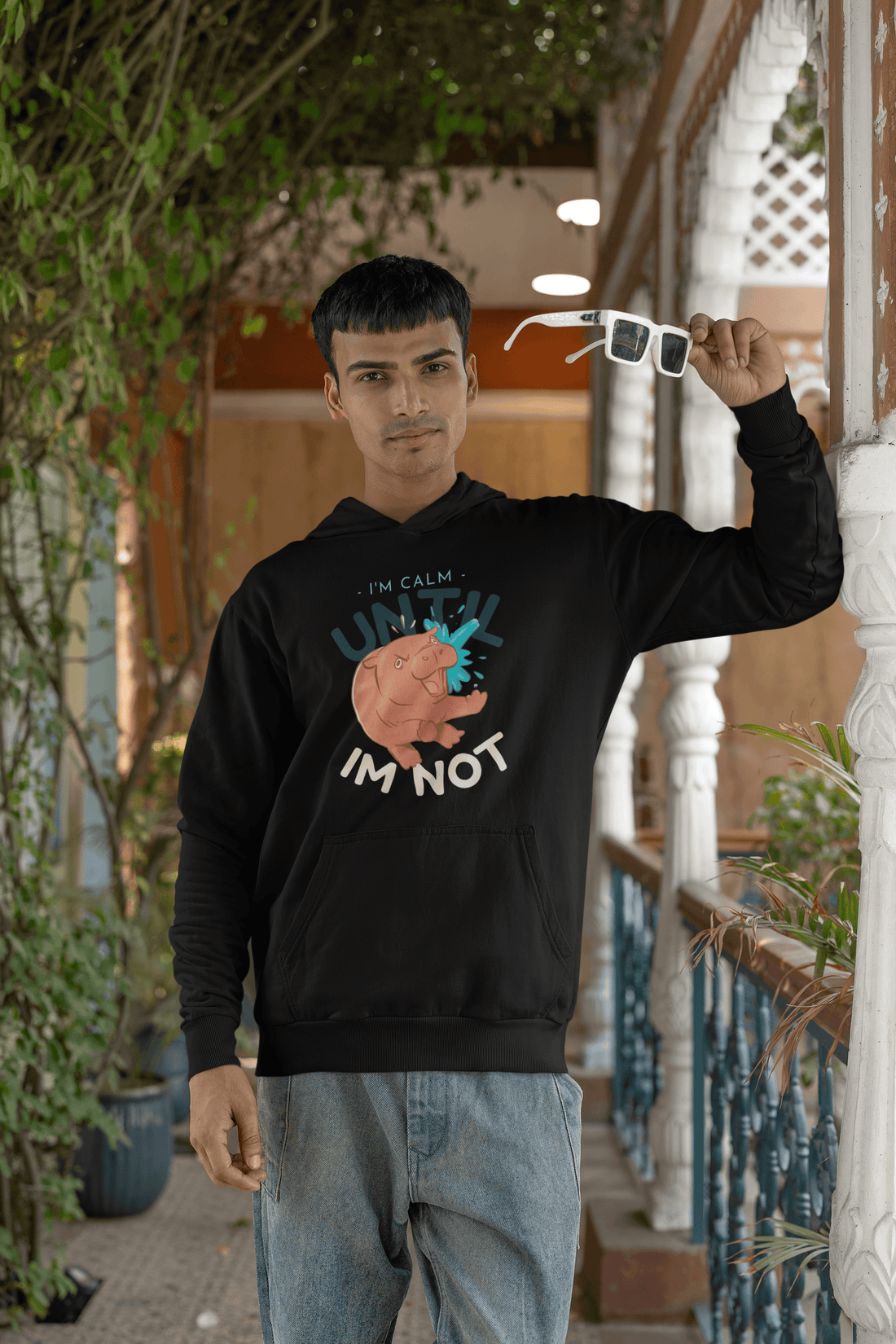 Calm Until Not Men's Hoodie - Lyssian