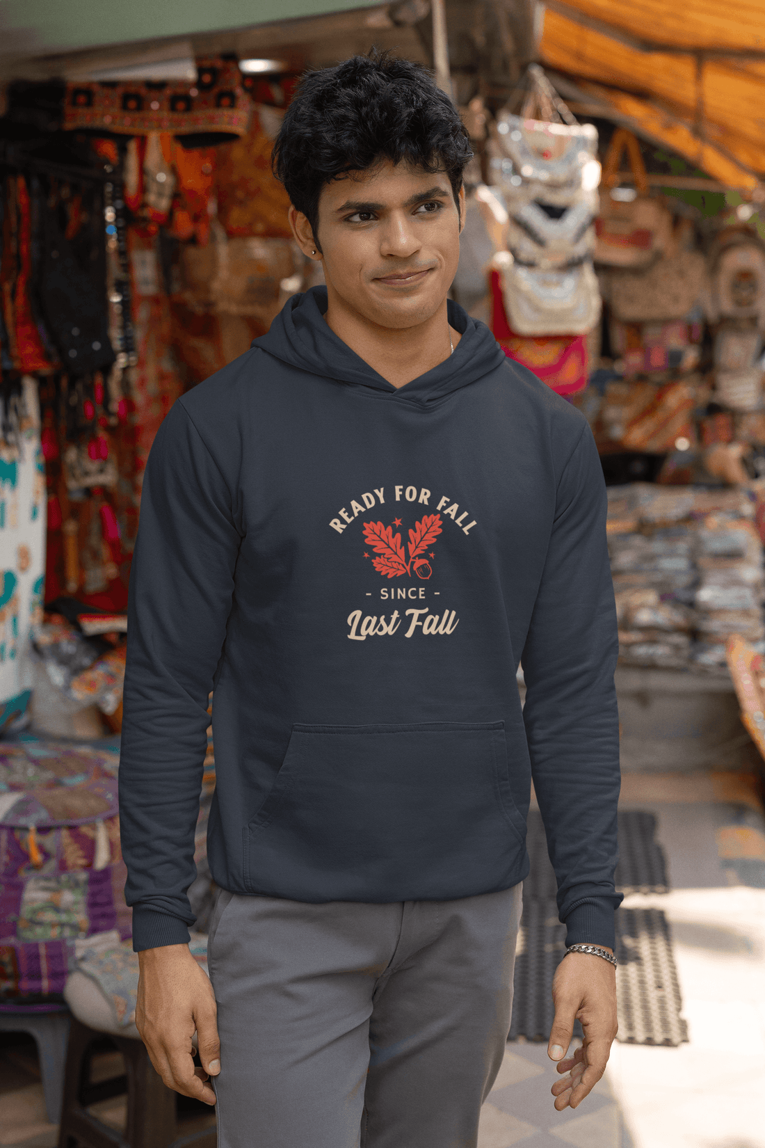 Always Ready for Fall Men's Hoodie - Lyssian