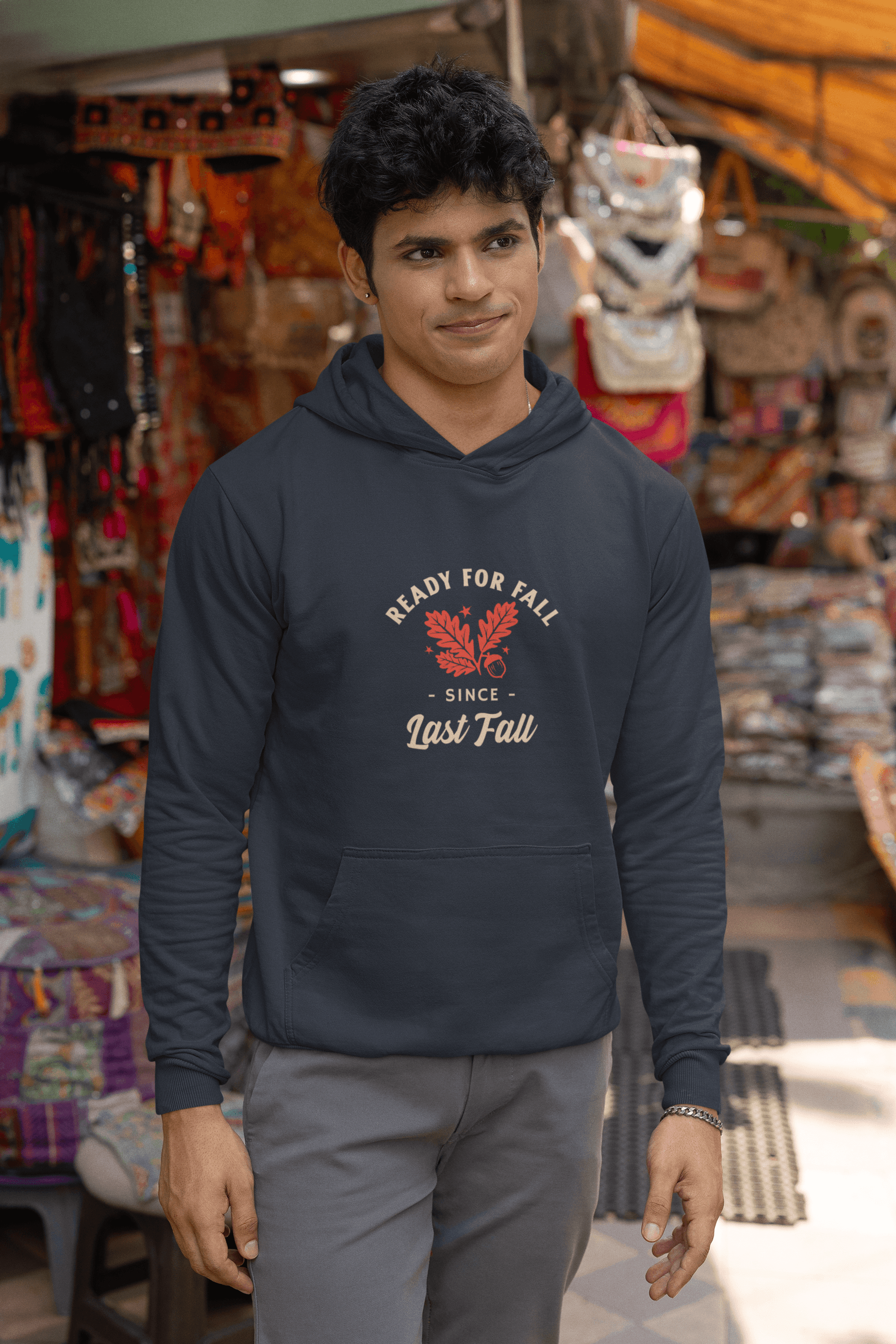 Always Ready for Fall Men's Hoodie - Lyssian