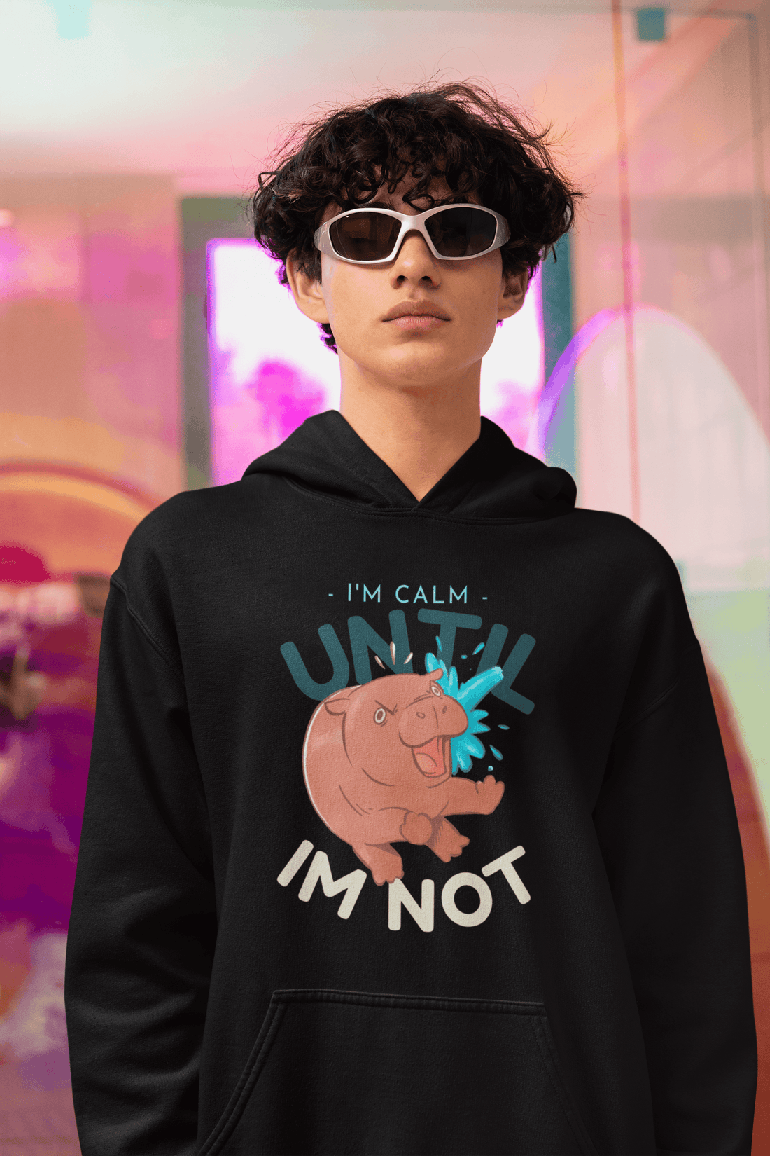 Calm Until Not Men's Hoodie - Lyssian