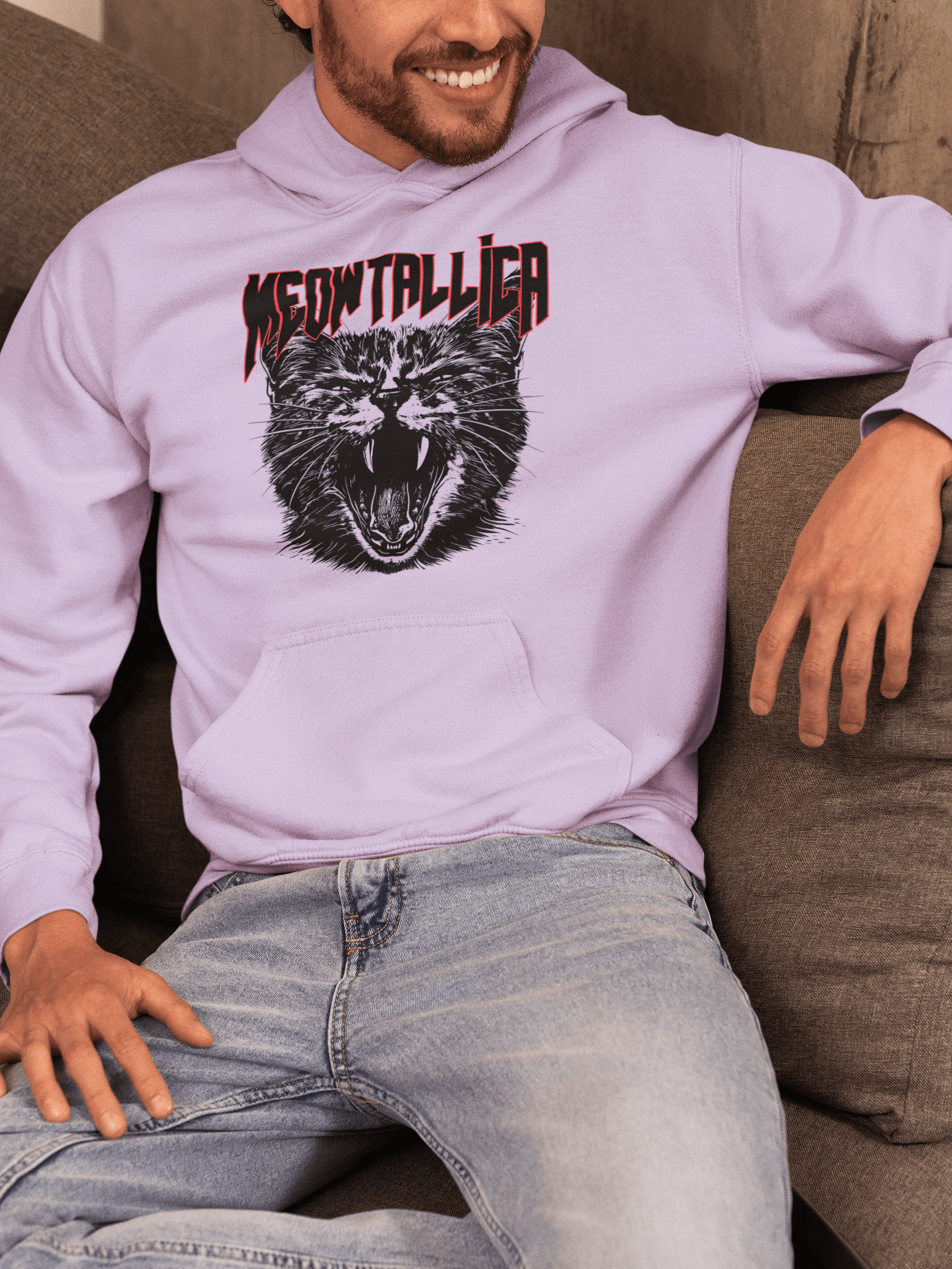 Meowtallica Men's Hoodie - Lyssian