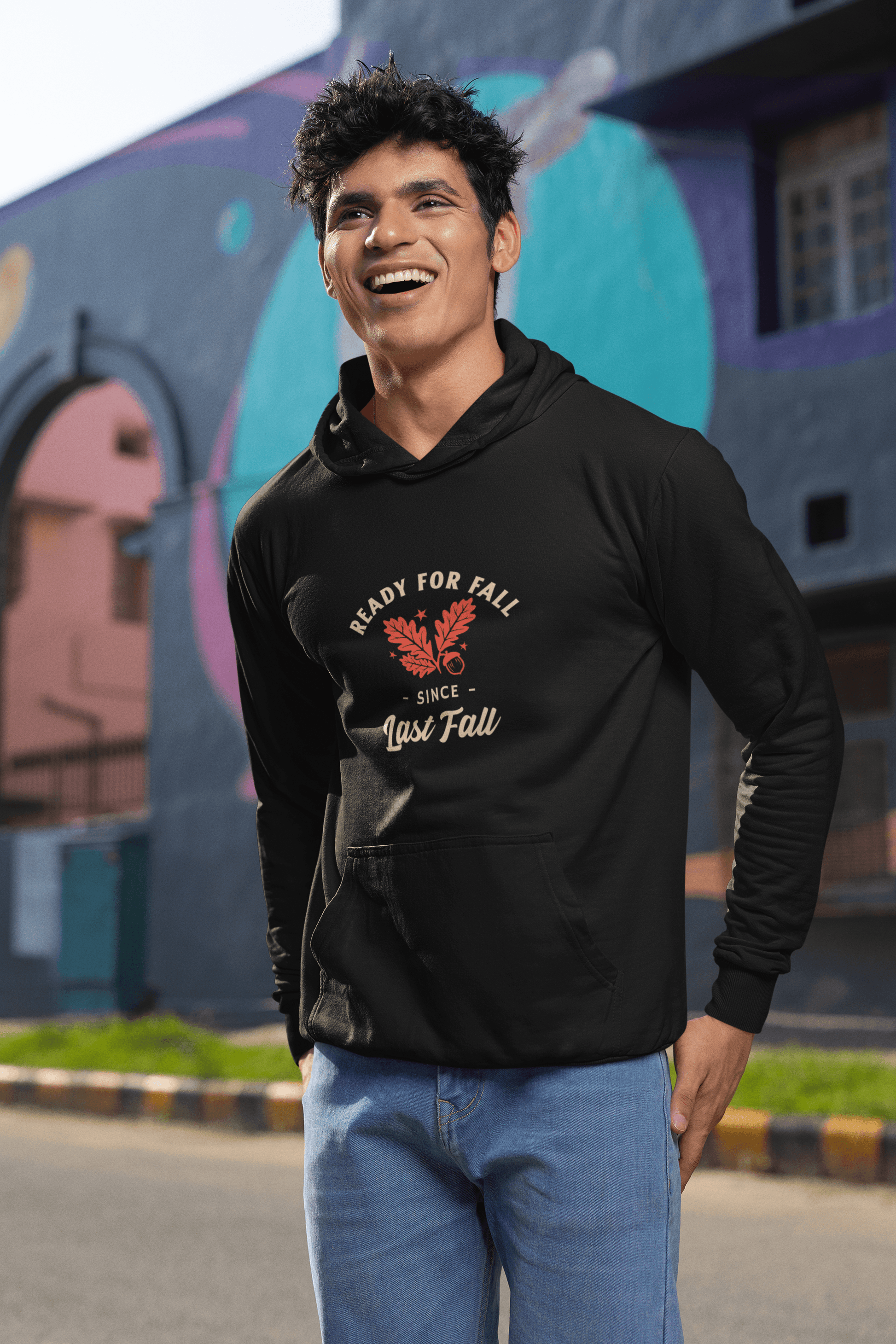 Always Ready for Fall Men's Hoodie - Lyssian