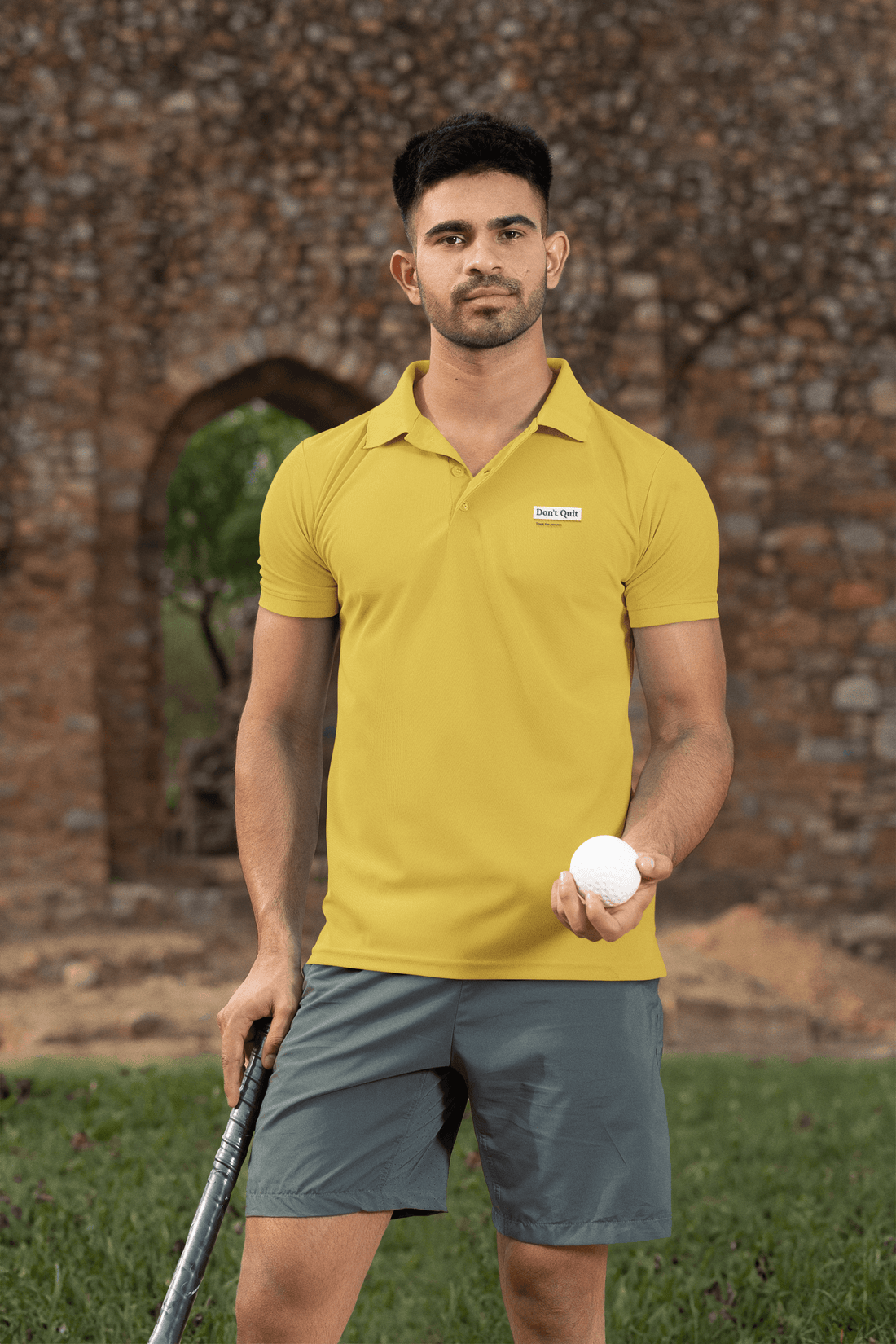 Don't Quit Men's Polo T-shirt - Lyssian