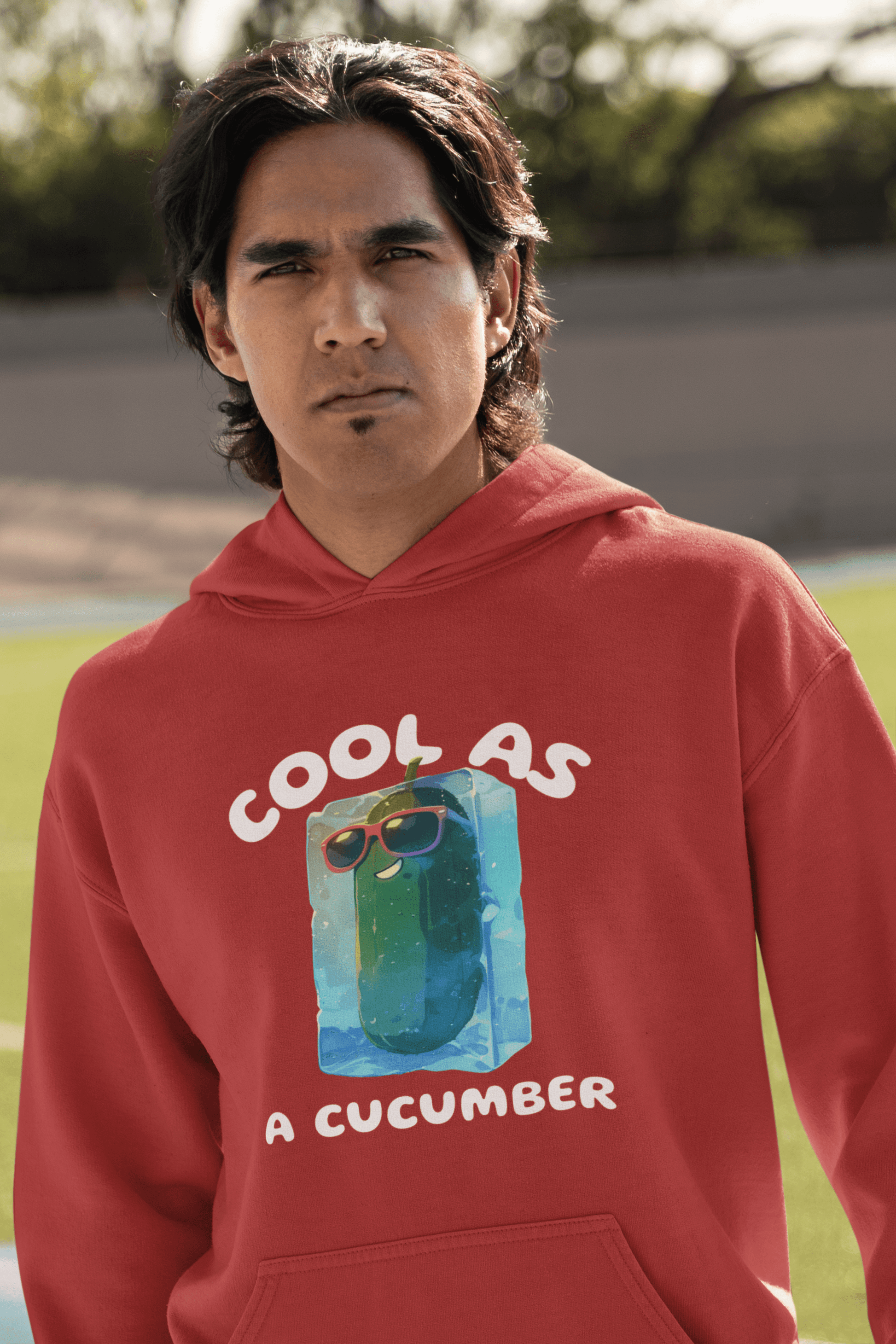 Cool Cucumber Men's Hoodie - Lyssian