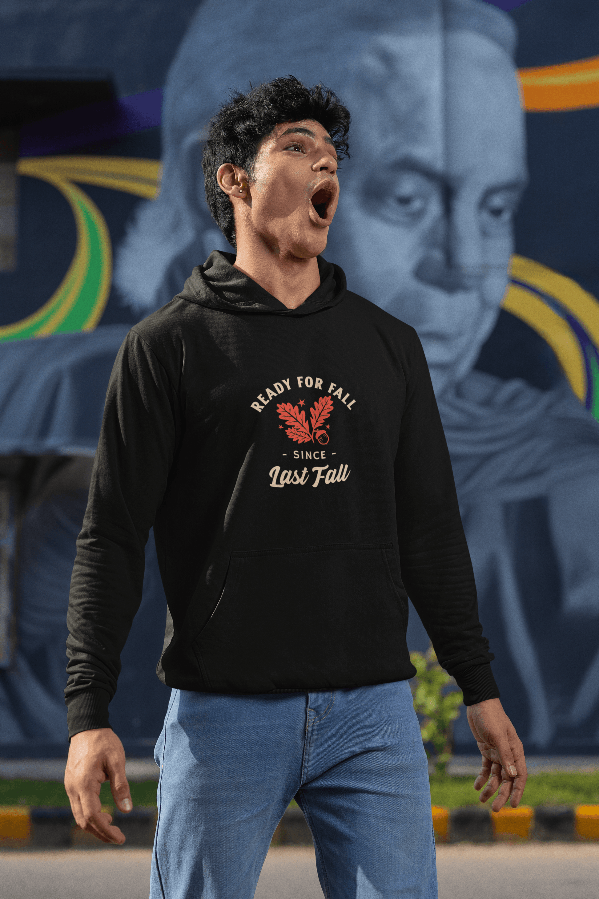 Always Ready for Fall Men's Hoodie - Lyssian