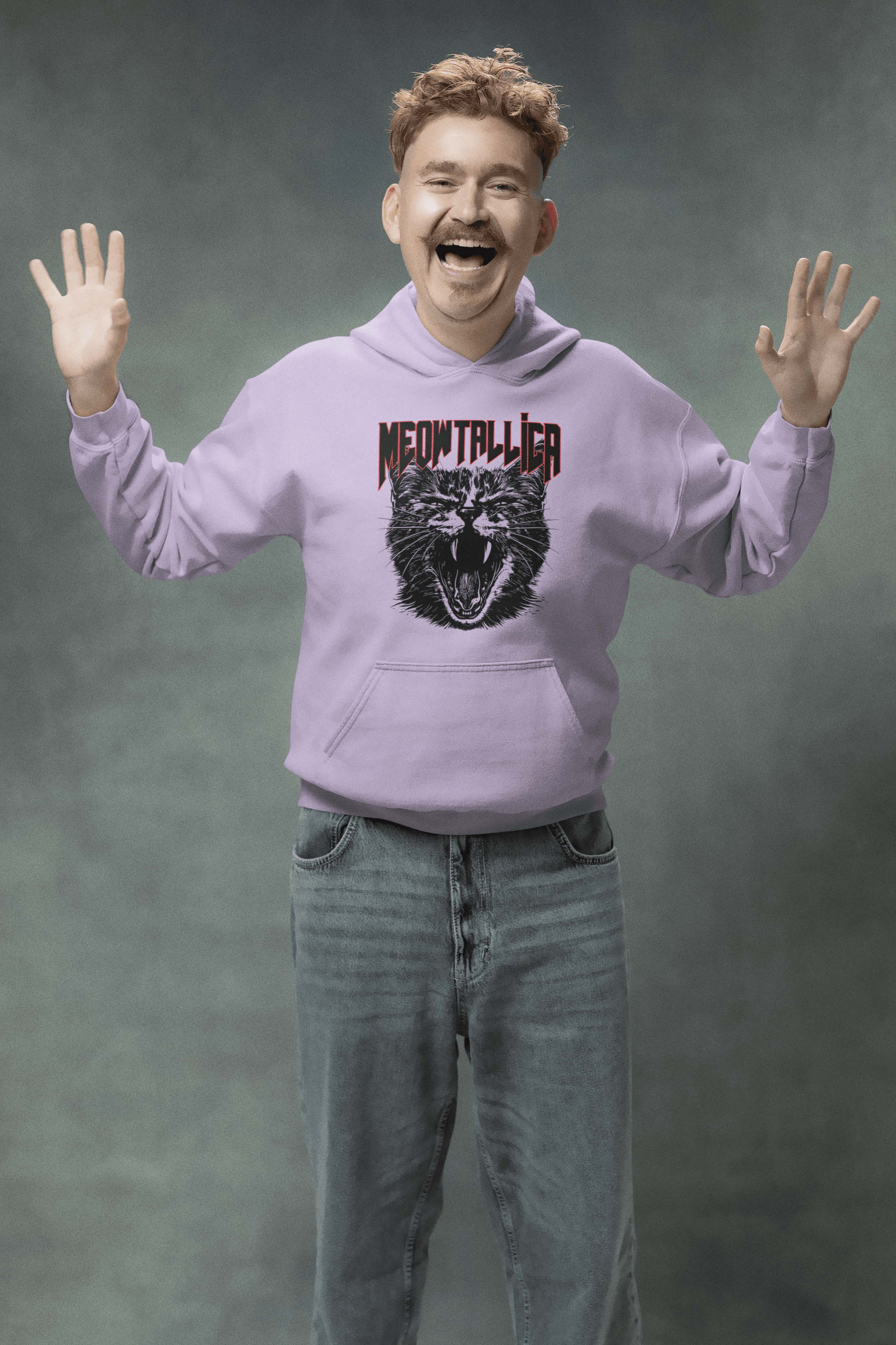 Meowtallica Men's Hoodie - Lyssian