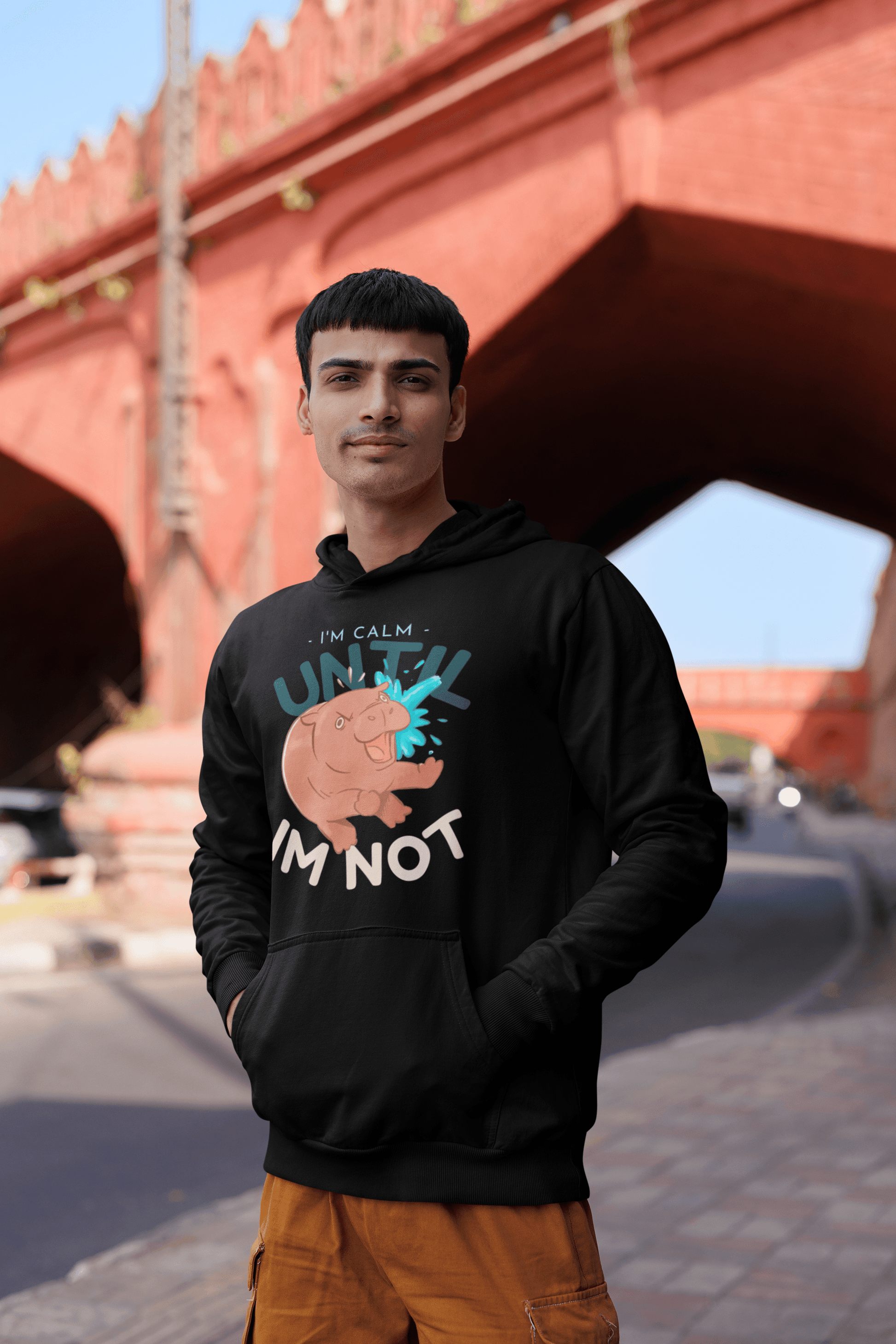 Calm Until Not Men's Hoodie - Lyssian