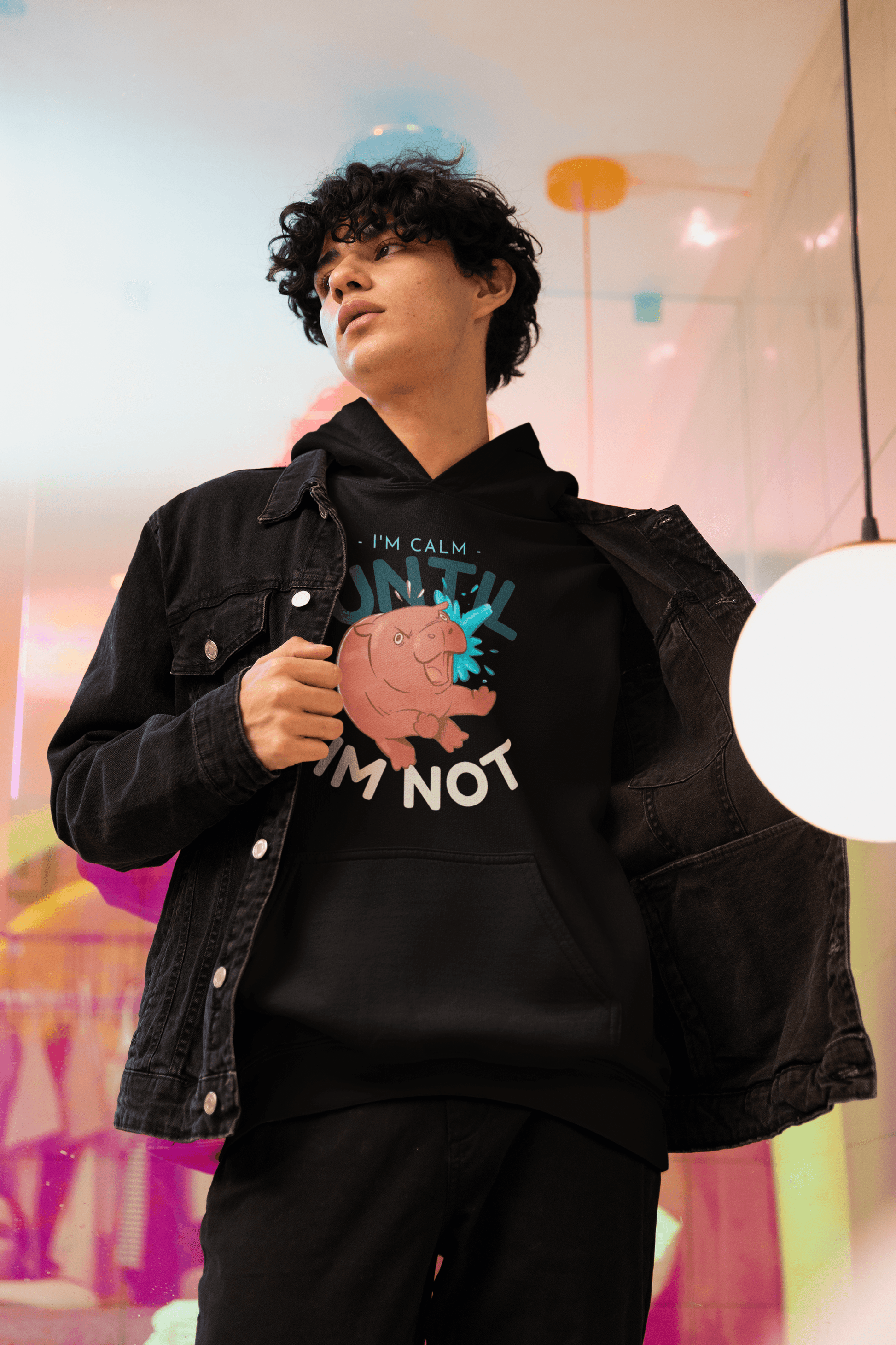 Calm Until Not Men's Hoodie - Lyssian