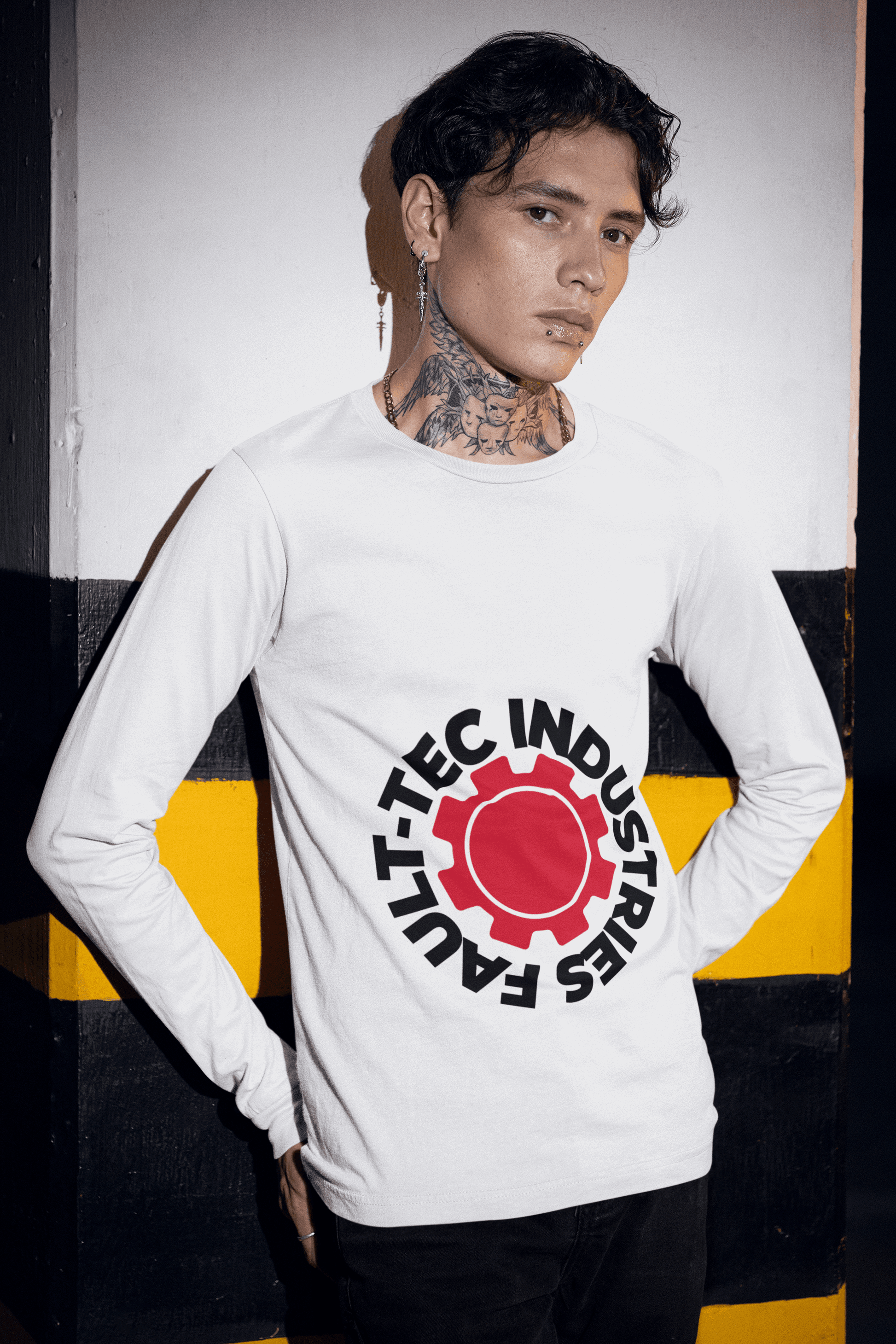 Industries Men's Round Neck Full Sleeve T-shirt - Lyssian