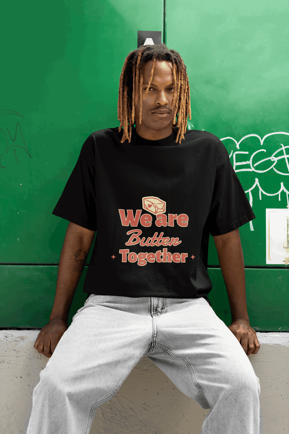 Butter Together Men's Oversized T-shirt - Lyssian