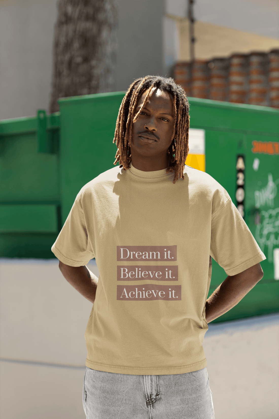 Achieve It Men's Oversized T-shirt - Lyssian
