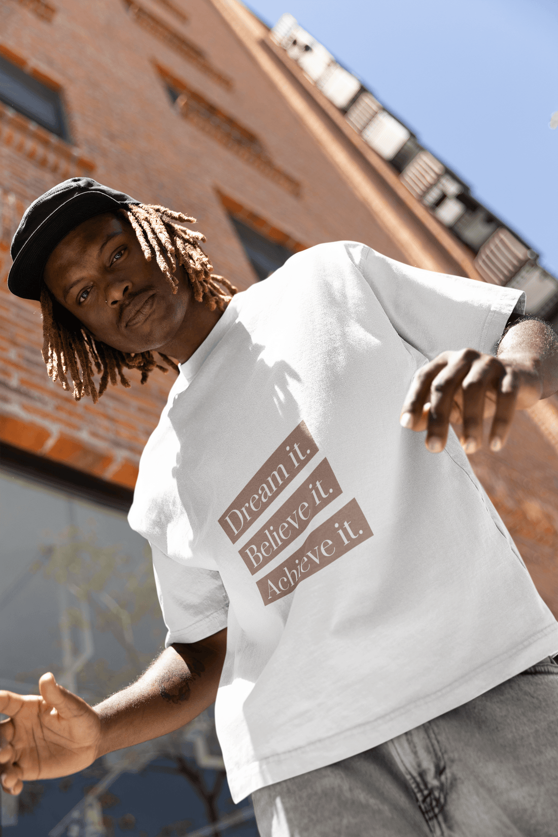 Achieve It Men's Oversized T-shirt - Lyssian