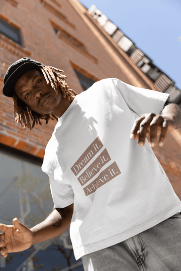 Achieve It Men's Oversized T-shirt - Lyssian
