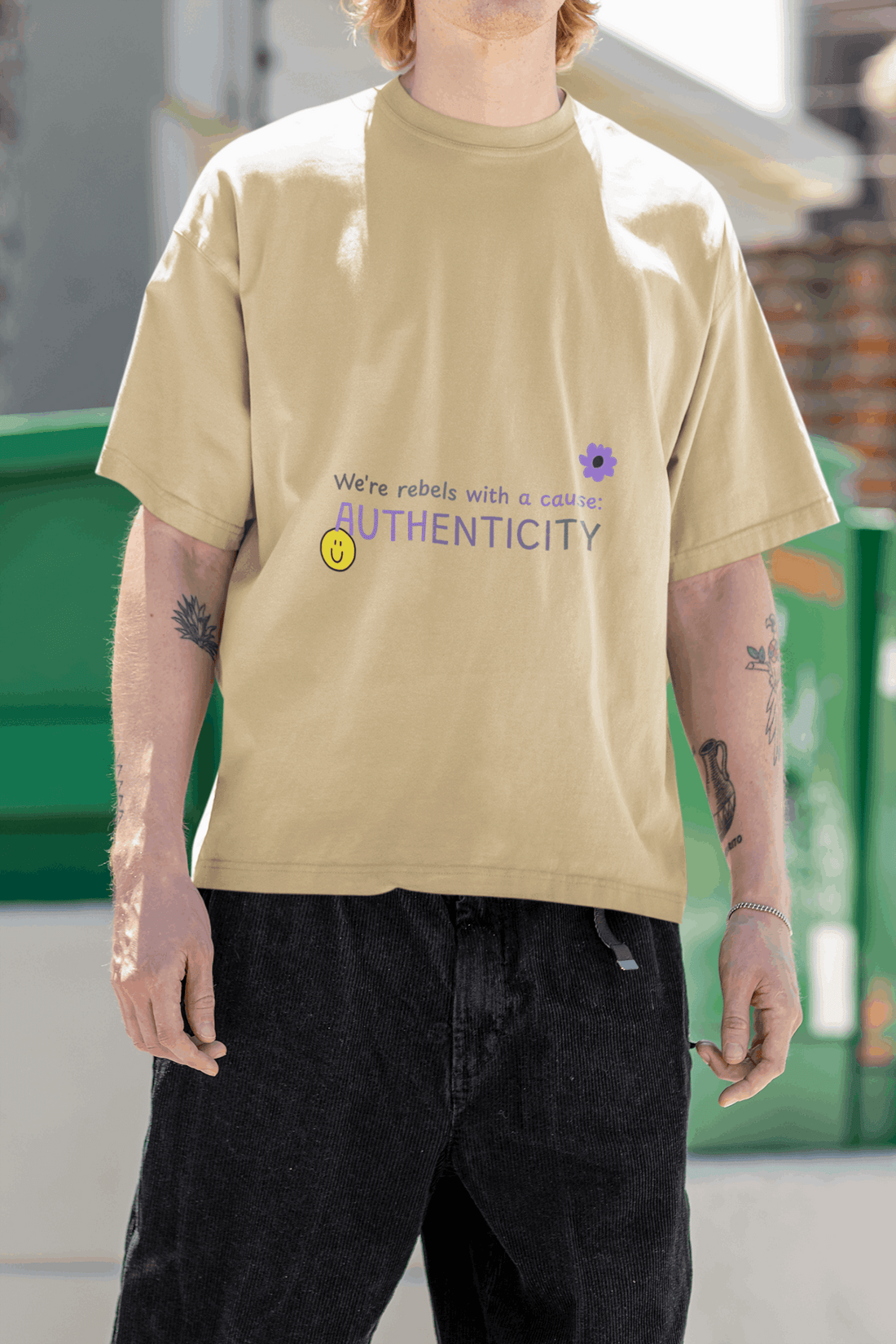 Authenticity Men's Oversized T-shirt - Lyssian