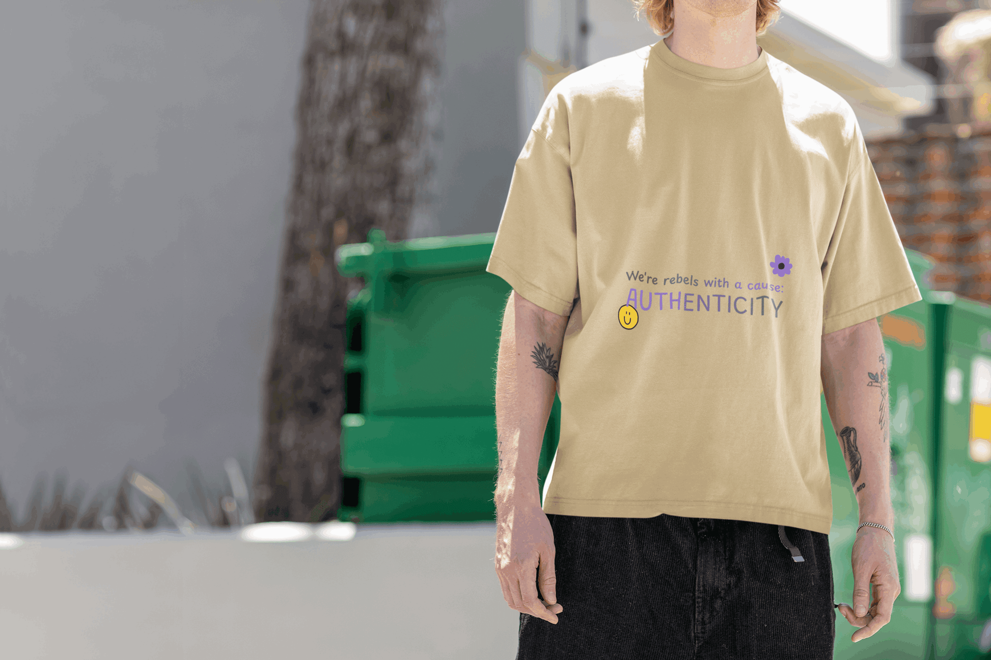 Authenticity Men's Oversized T-shirt - Lyssian