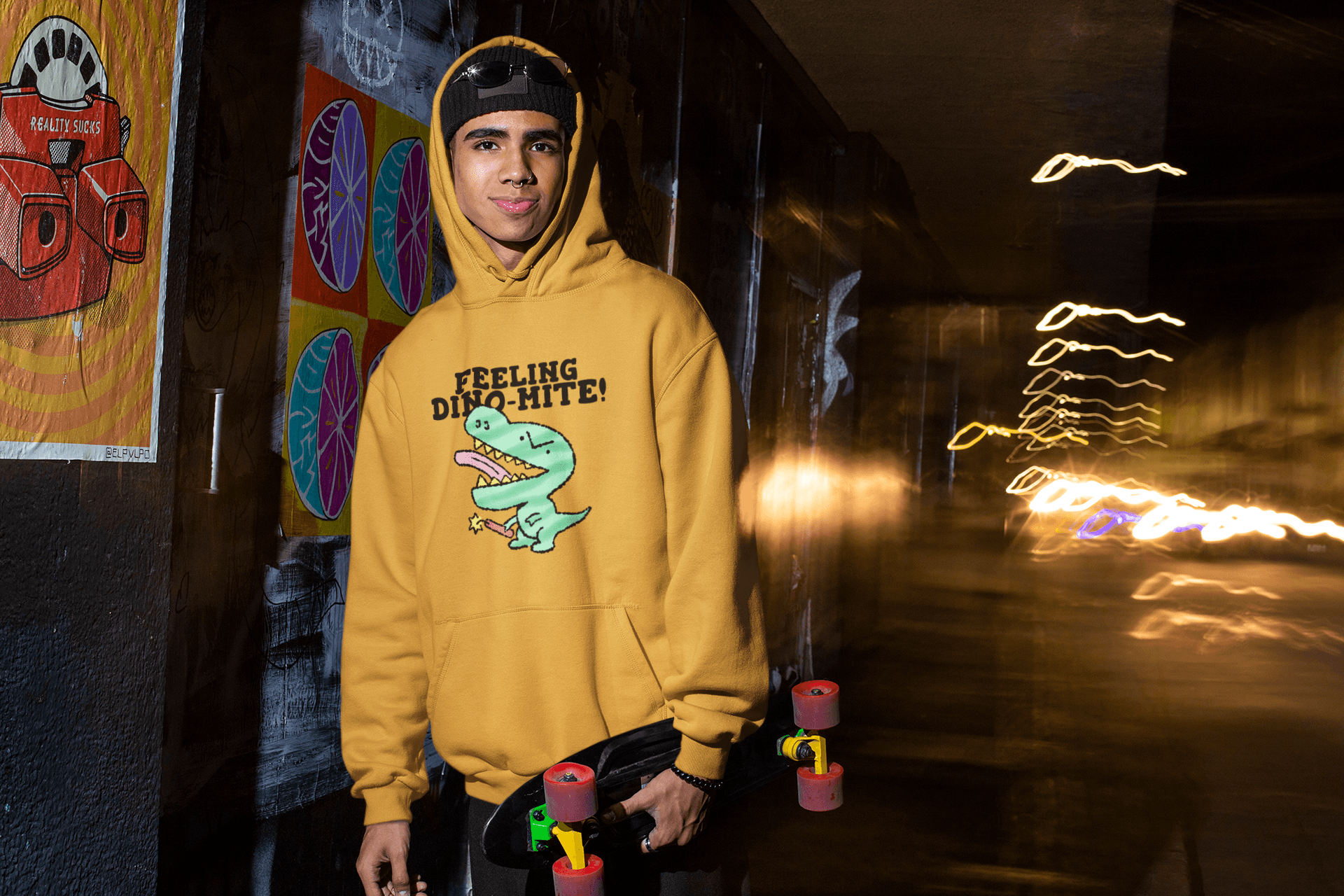 Dinomite Men's Hoodie - Lyssian