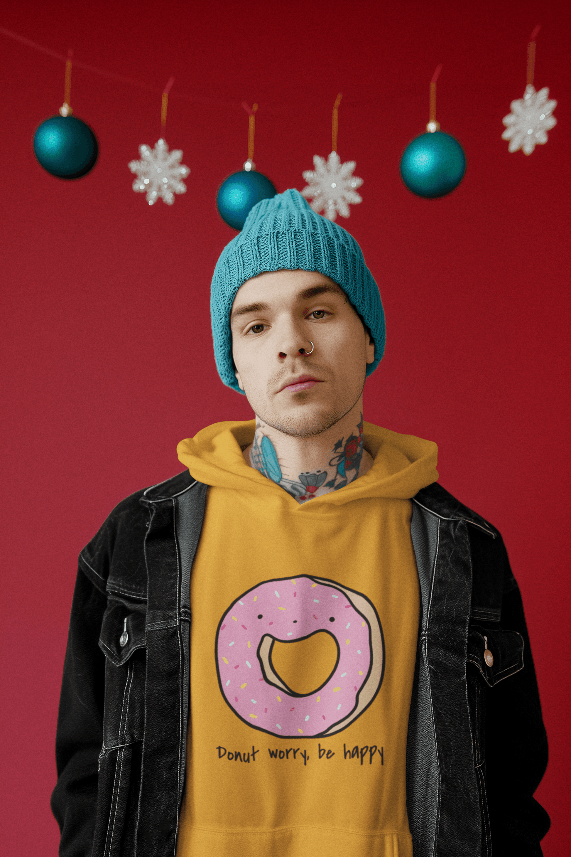 Donut Laughs Men's Hoodie - Lyssian