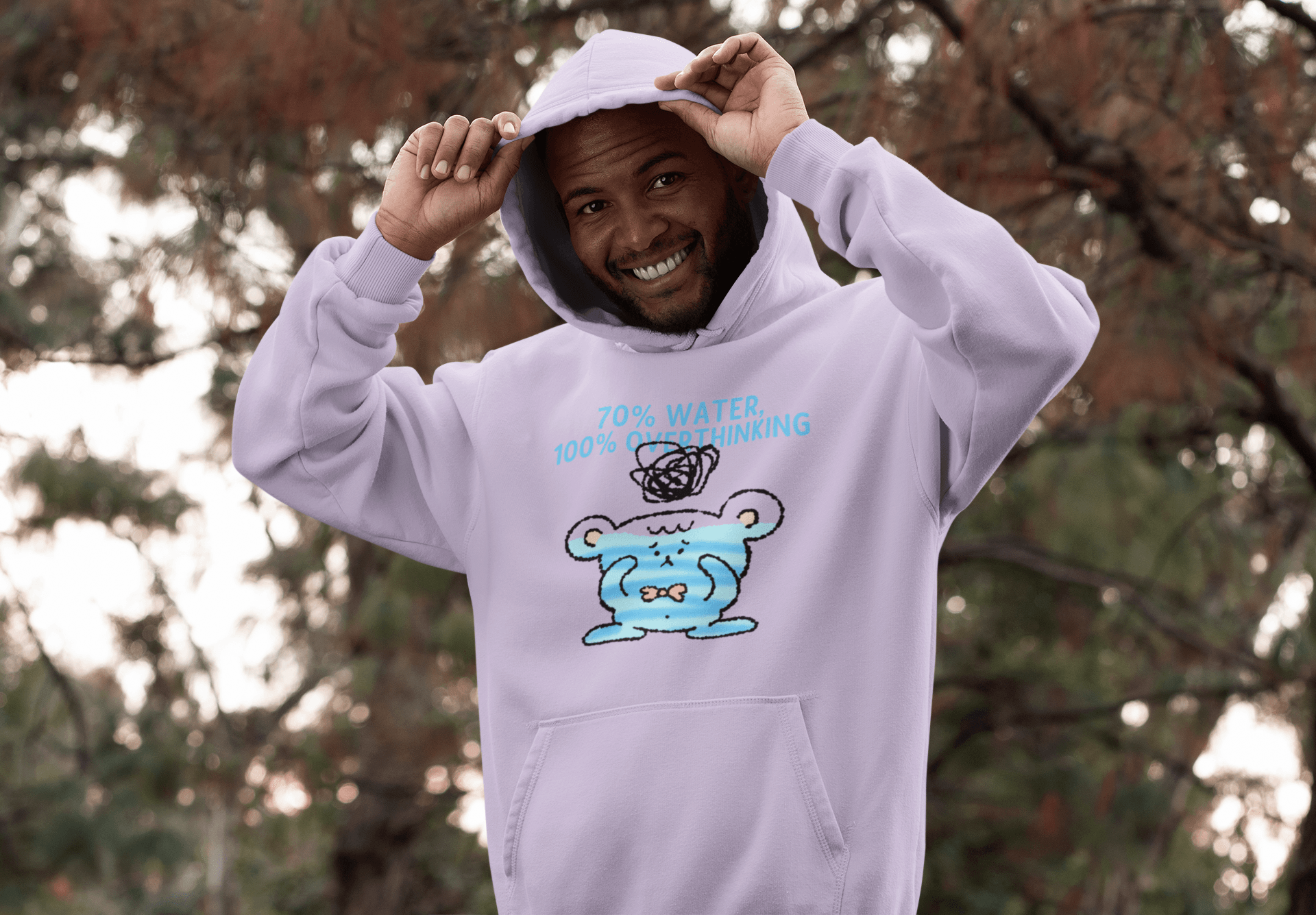 100% Overthinking Men's Hoodie - Lyssian