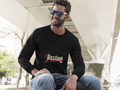 Charging Male Round Neck Full Sleeve T-shirt - Lyssian