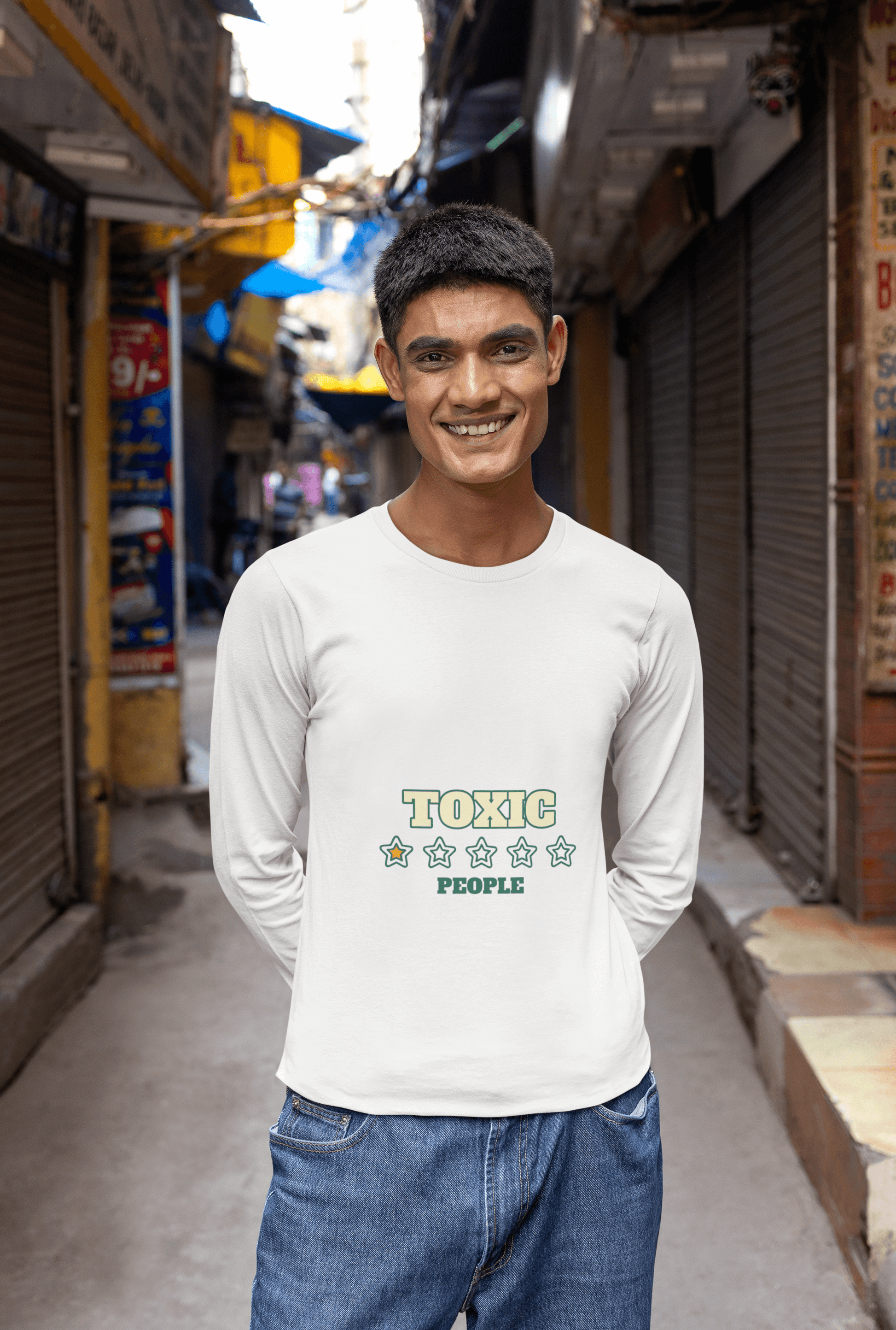 Toxic Male Round Neck Full Sleeve T-shirt - Lyssian