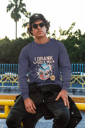 Lactose Intolerant Men's Round Neck Full Sleeve T-shirt - Lyssian