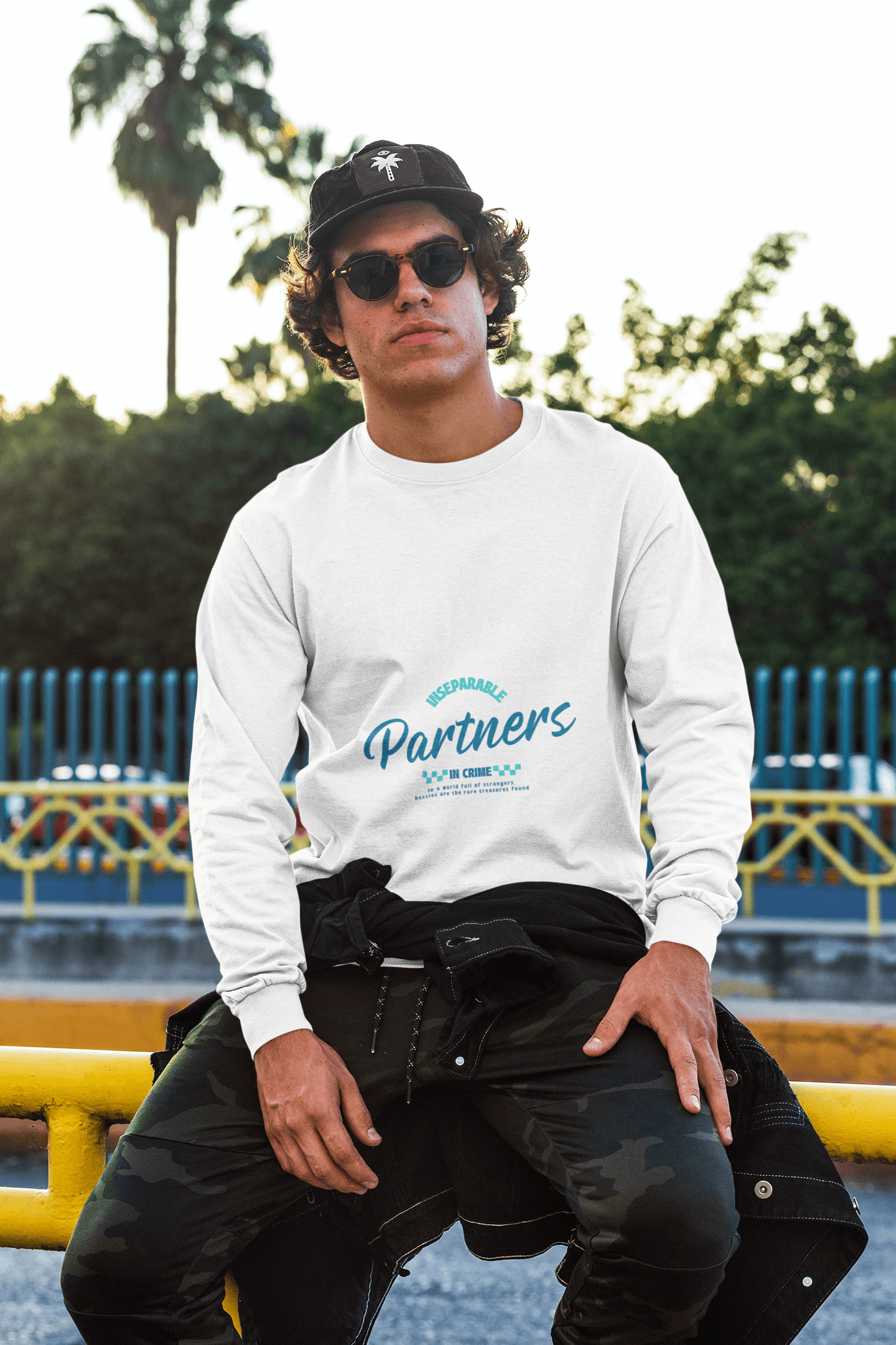 Buddies Male Round Neck Full Sleeve T-shirt - Lyssian