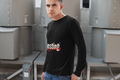 Charging Male Round Neck Full Sleeve T-shirt - Lyssian