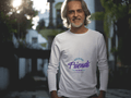 Hand in Hand Male Round Neck Full Sleeve T-shirt - Lyssian