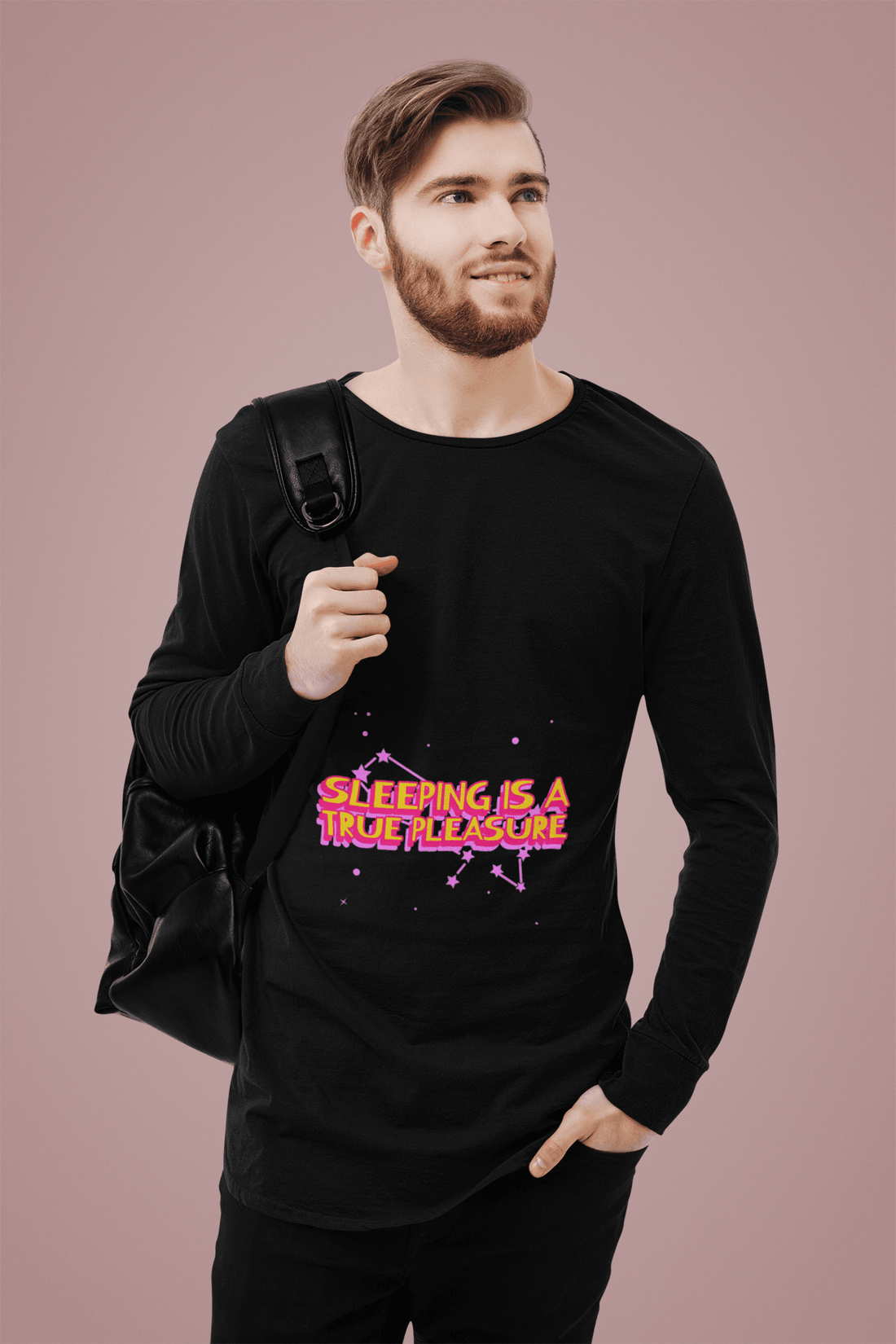True Pleasure Male Round Neck Full Sleeve T-shirt - Lyssian