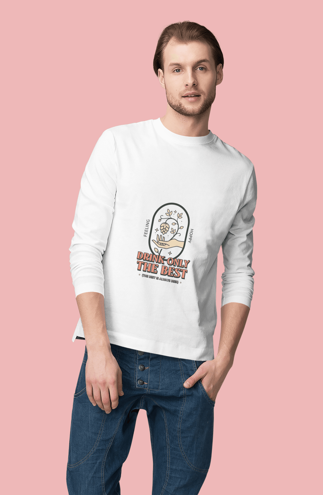 The Best Male Round Neck Full Sleeve T-shirt - Lyssian