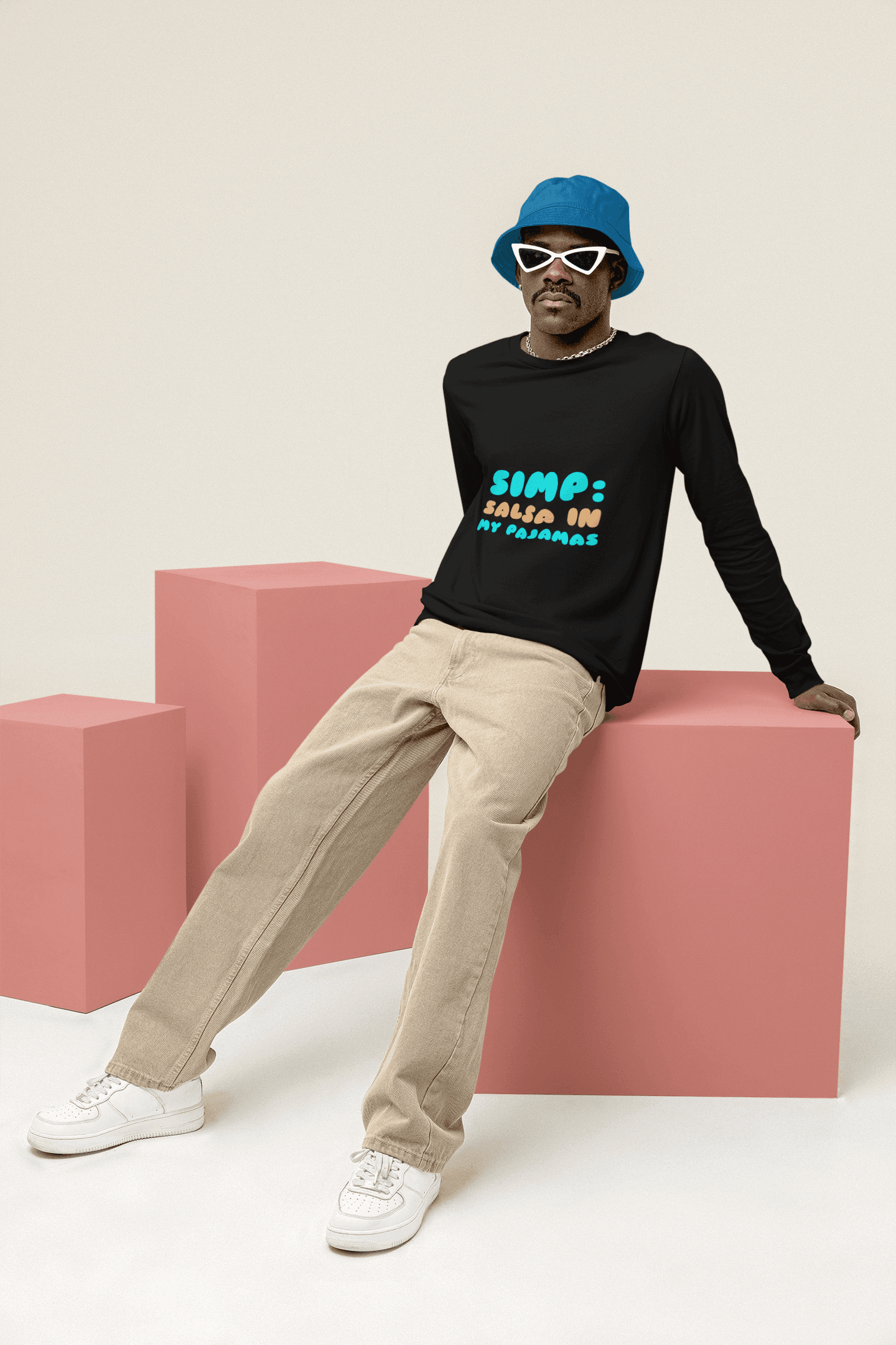 SIMP Men's Round Neck Full Sleeve T-shirt - Lyssian