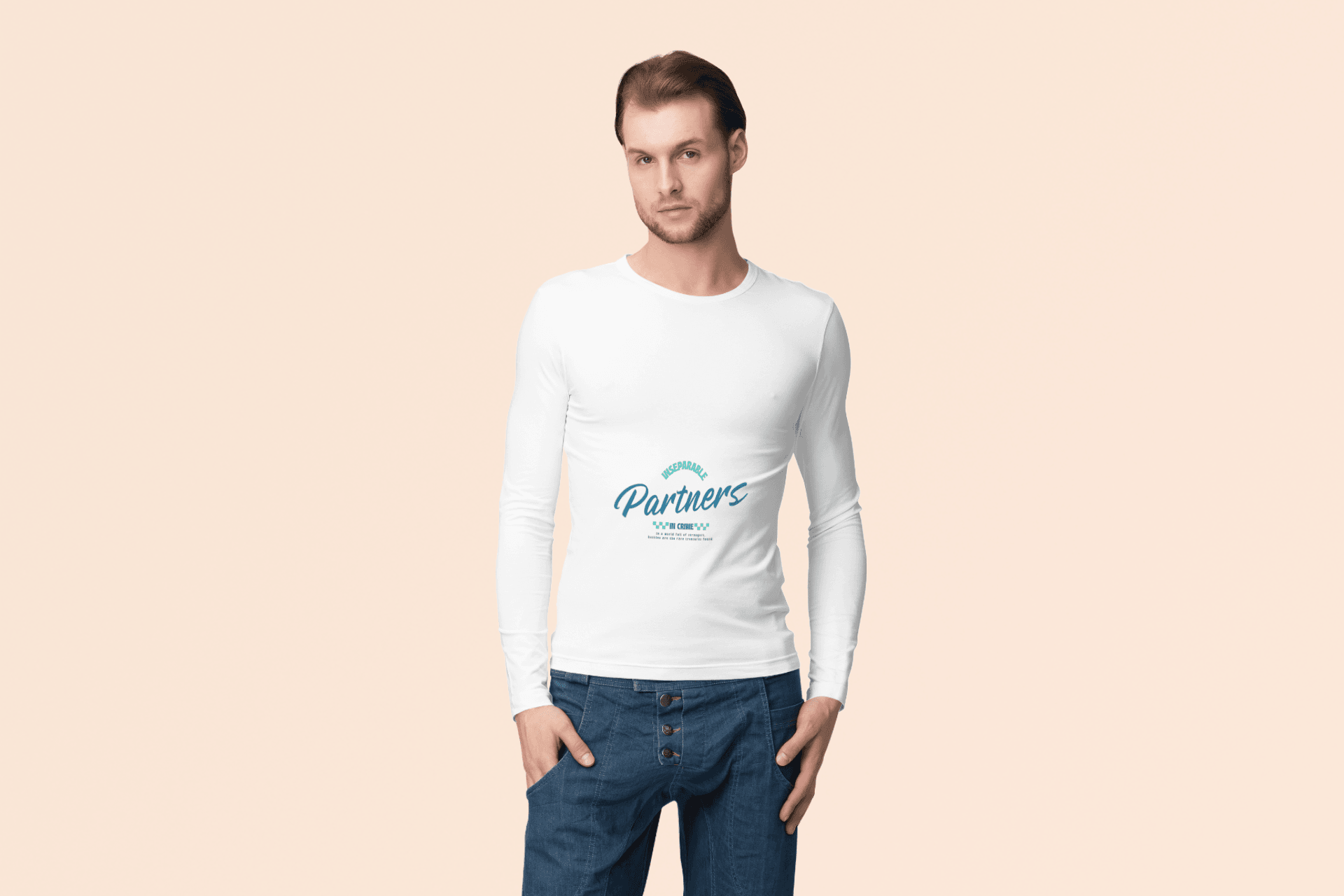 Buddies Male Round Neck Full Sleeve T-shirt - Lyssian