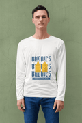 Beer Buddies Male Round Neck Full Sleeve T-shirt - Lyssian