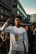 Drink Beer Male Round Neck Full Sleeve T-shirt - Lyssian